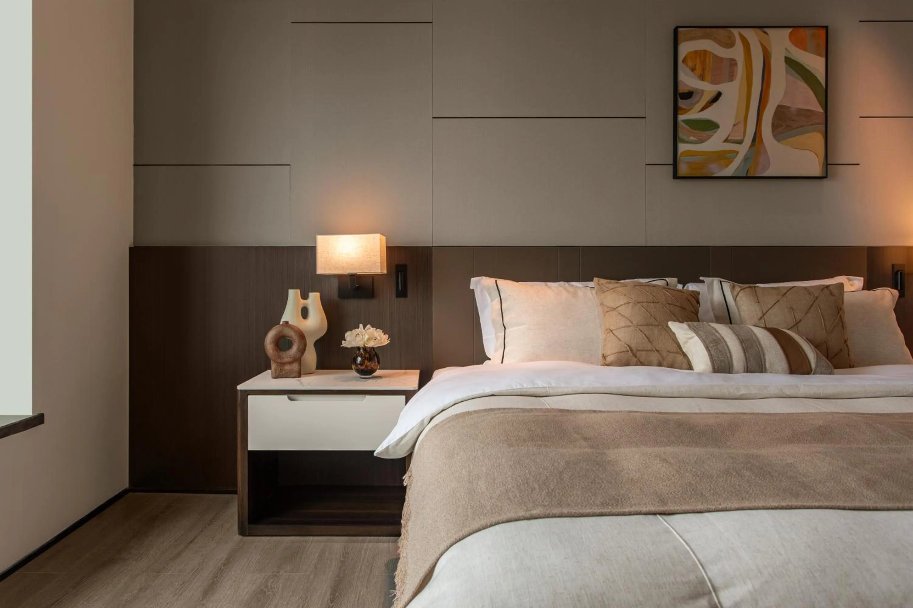 Bed in Ascott Fengyishan Shenzhen