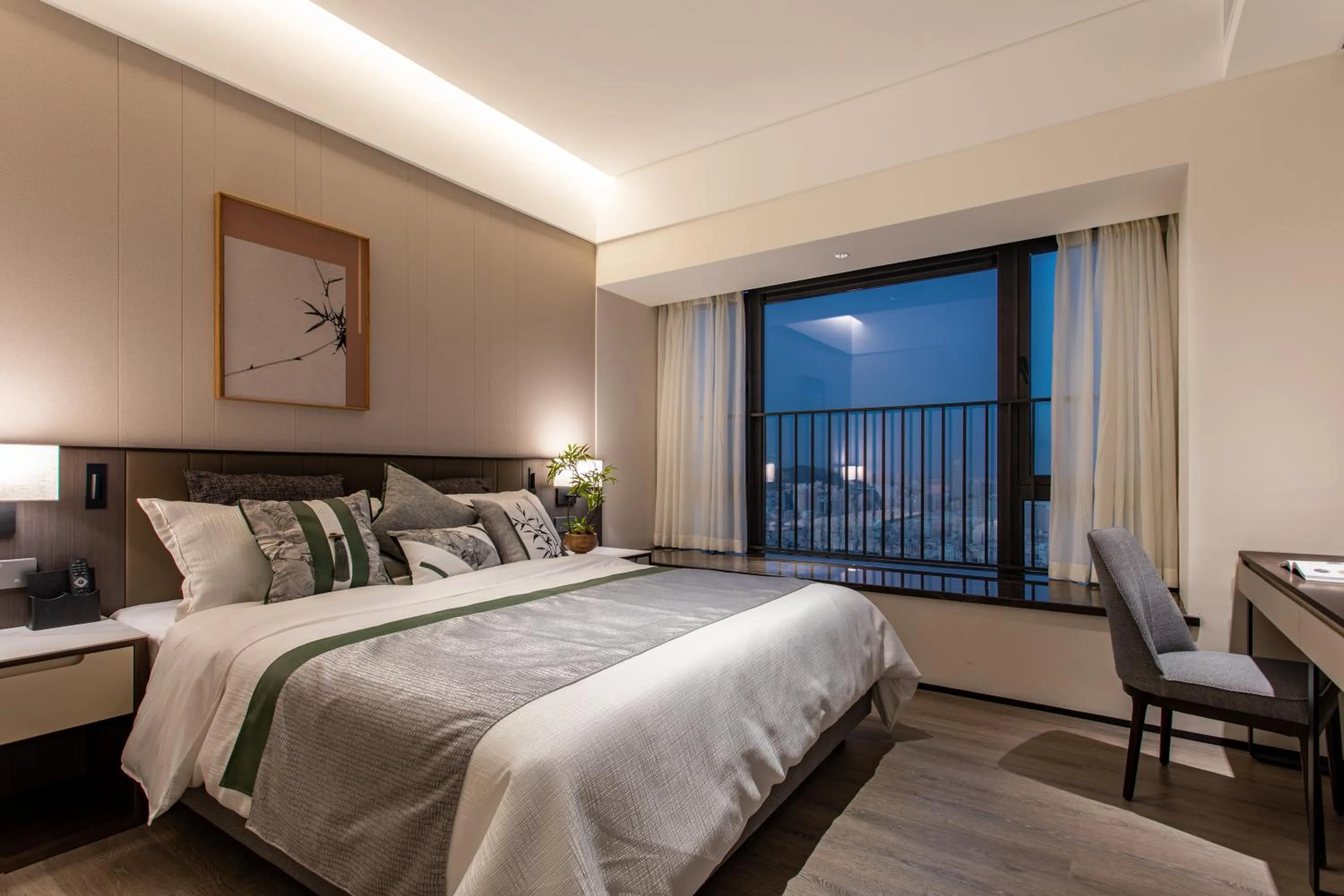 Bed in Ascott Fengyishan Shenzhen