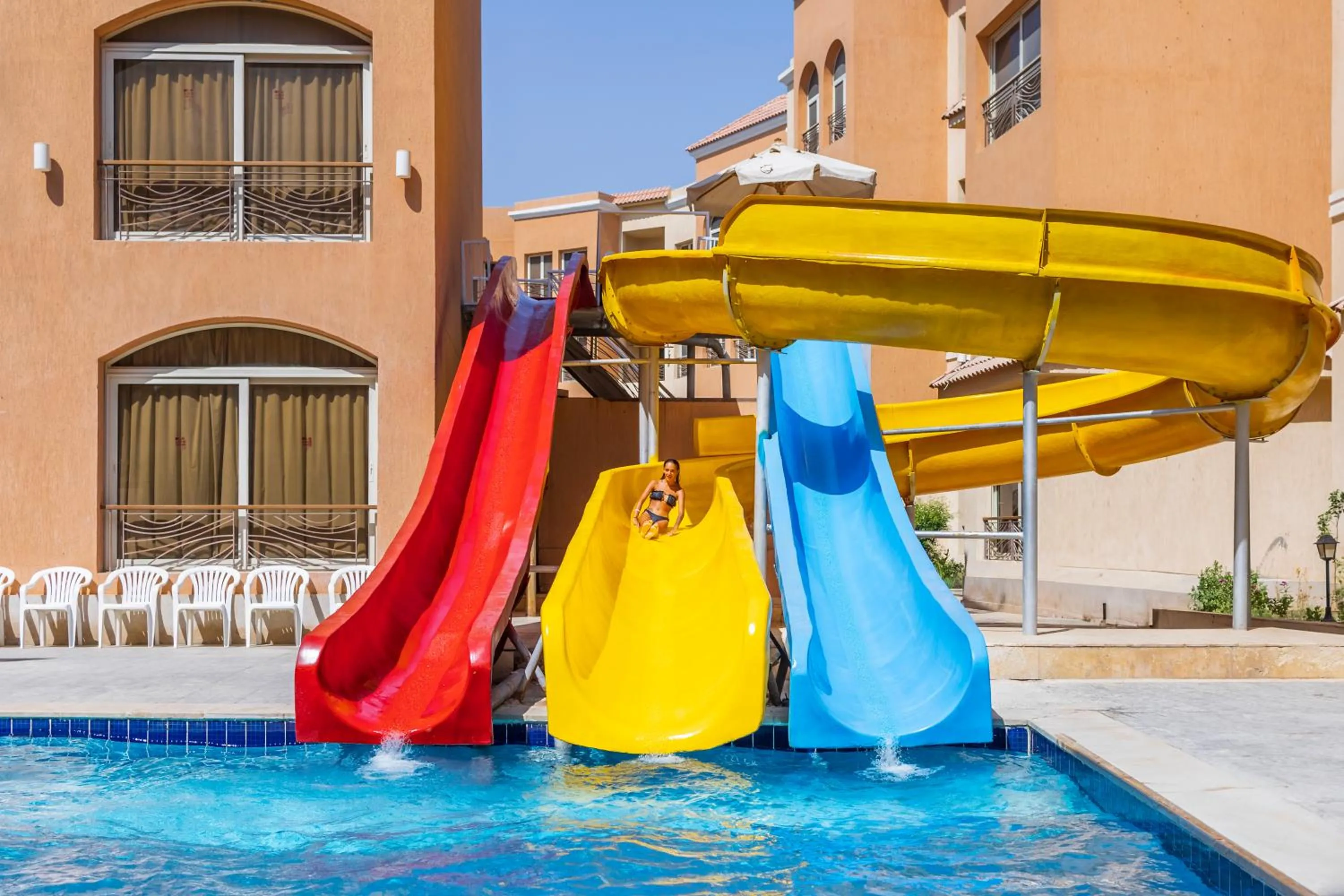 Aqua park in La Rosa Boho Aqua park Hotel