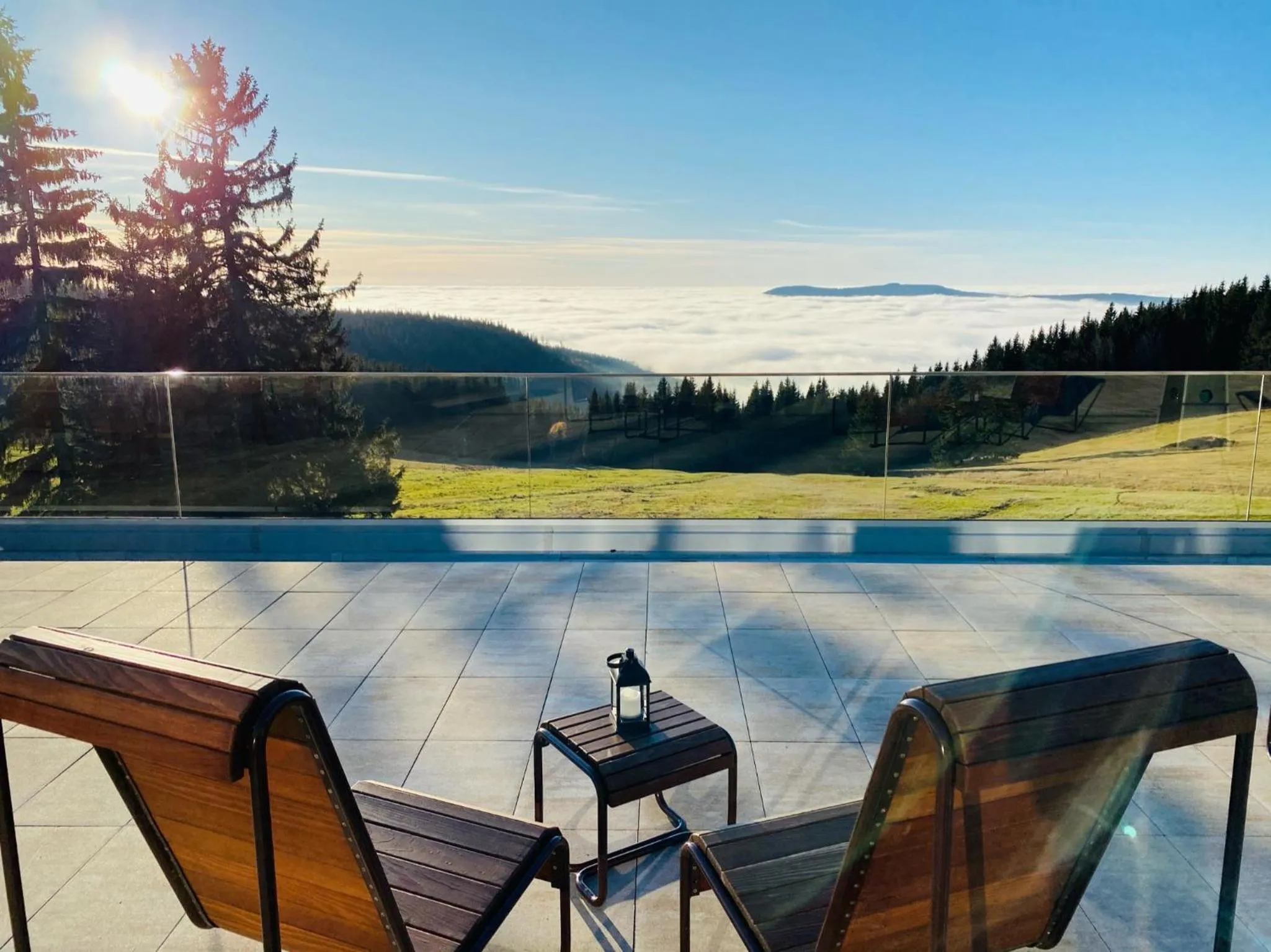 Balcony/Terrace in Hotel Tetřeví Boudy