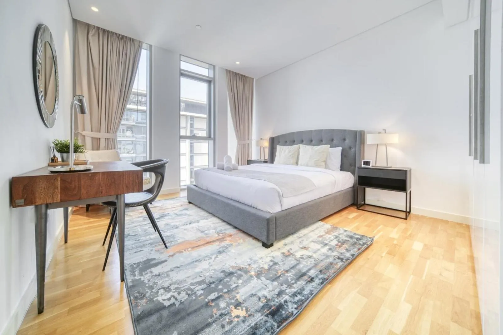 Photo of the whole room, Bed in Shadow Of The Sun by Lagom