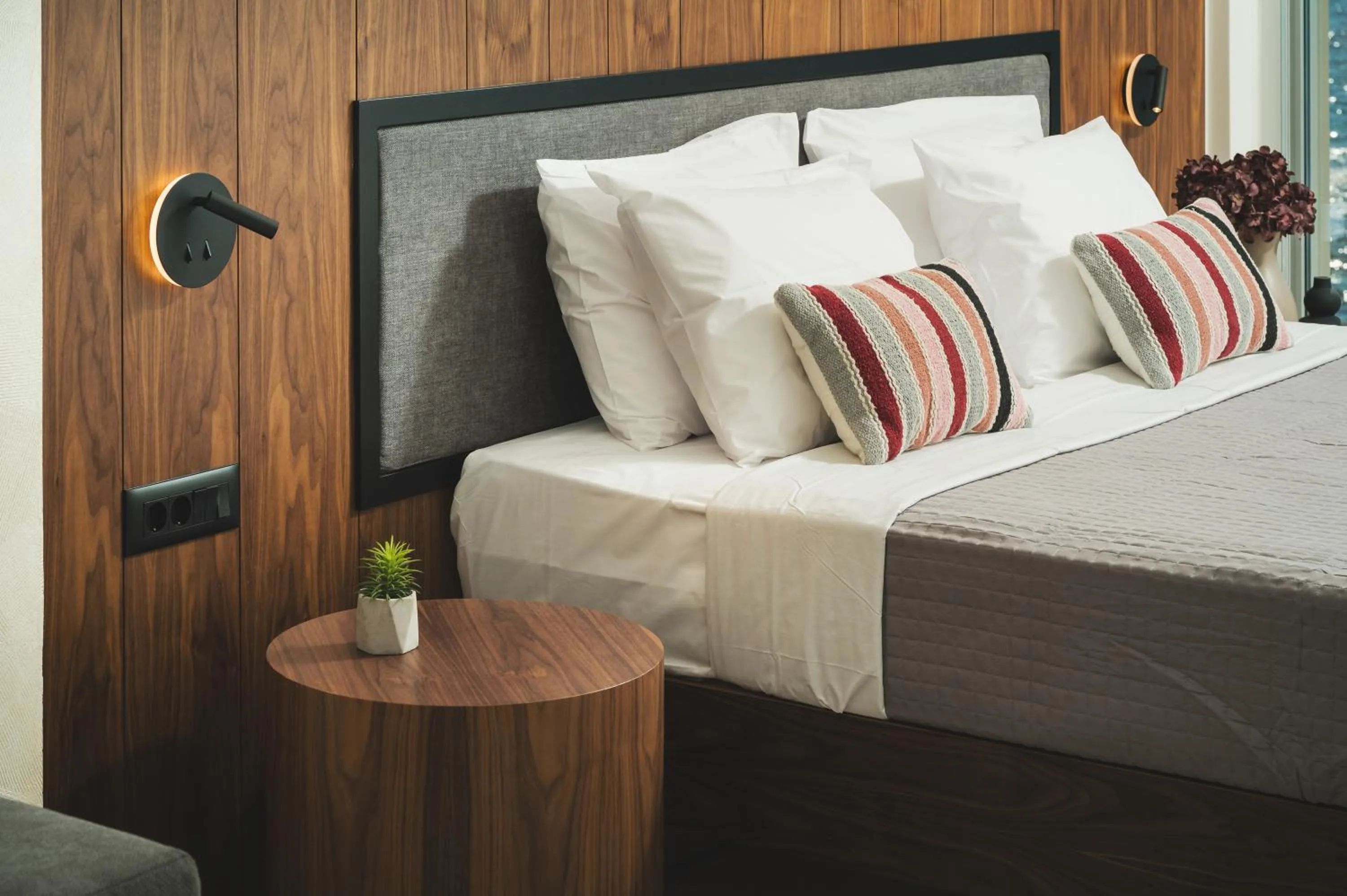 Bed in Elia Sea Suites