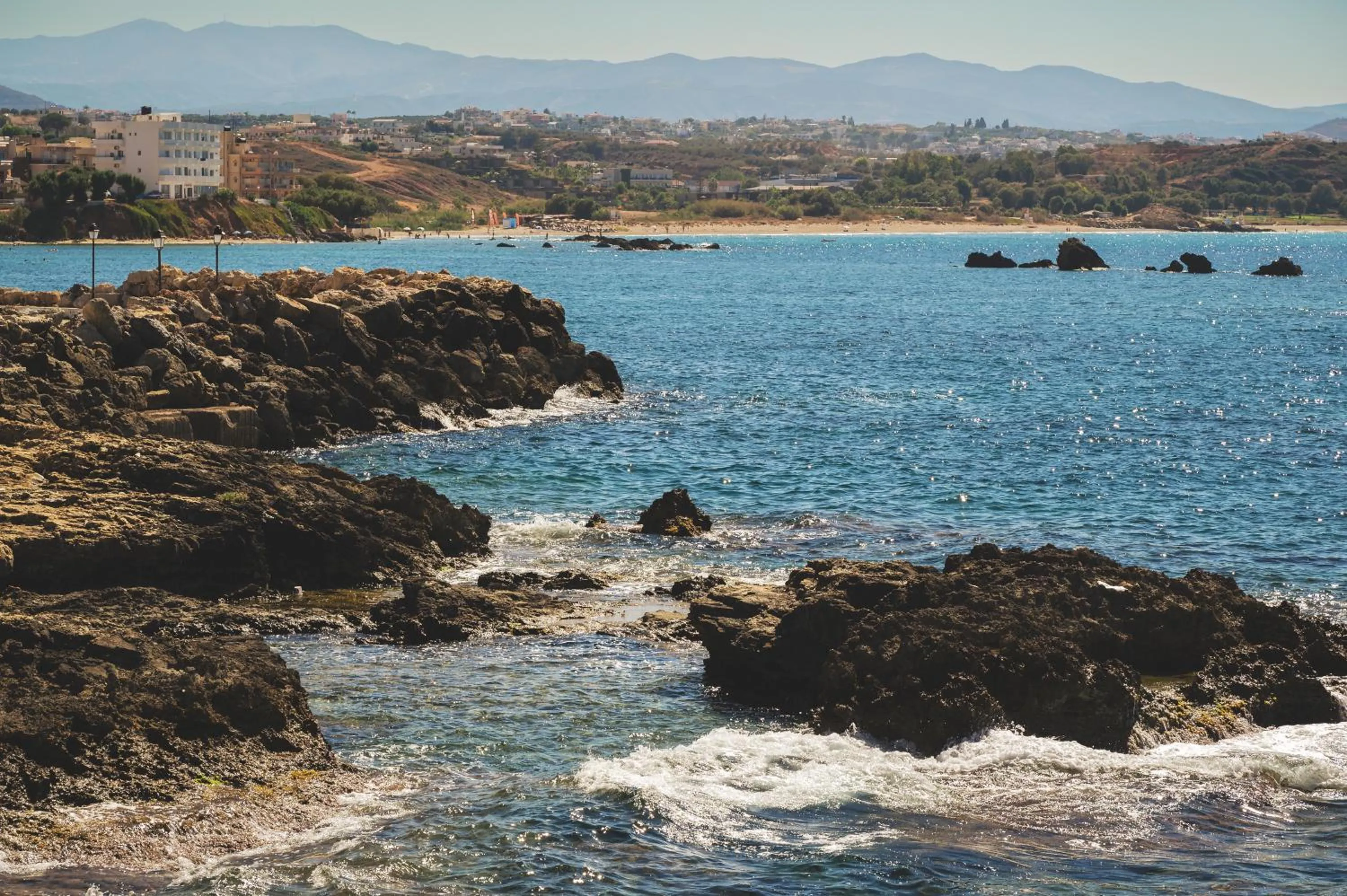 Beach in Elia Sea Suites