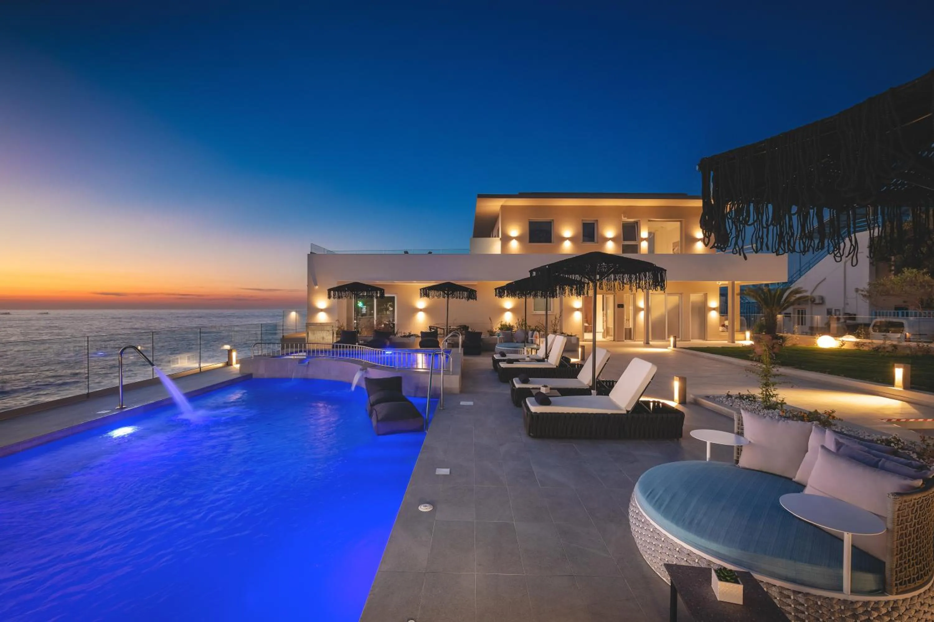 Pool view in Elia Sea Suites