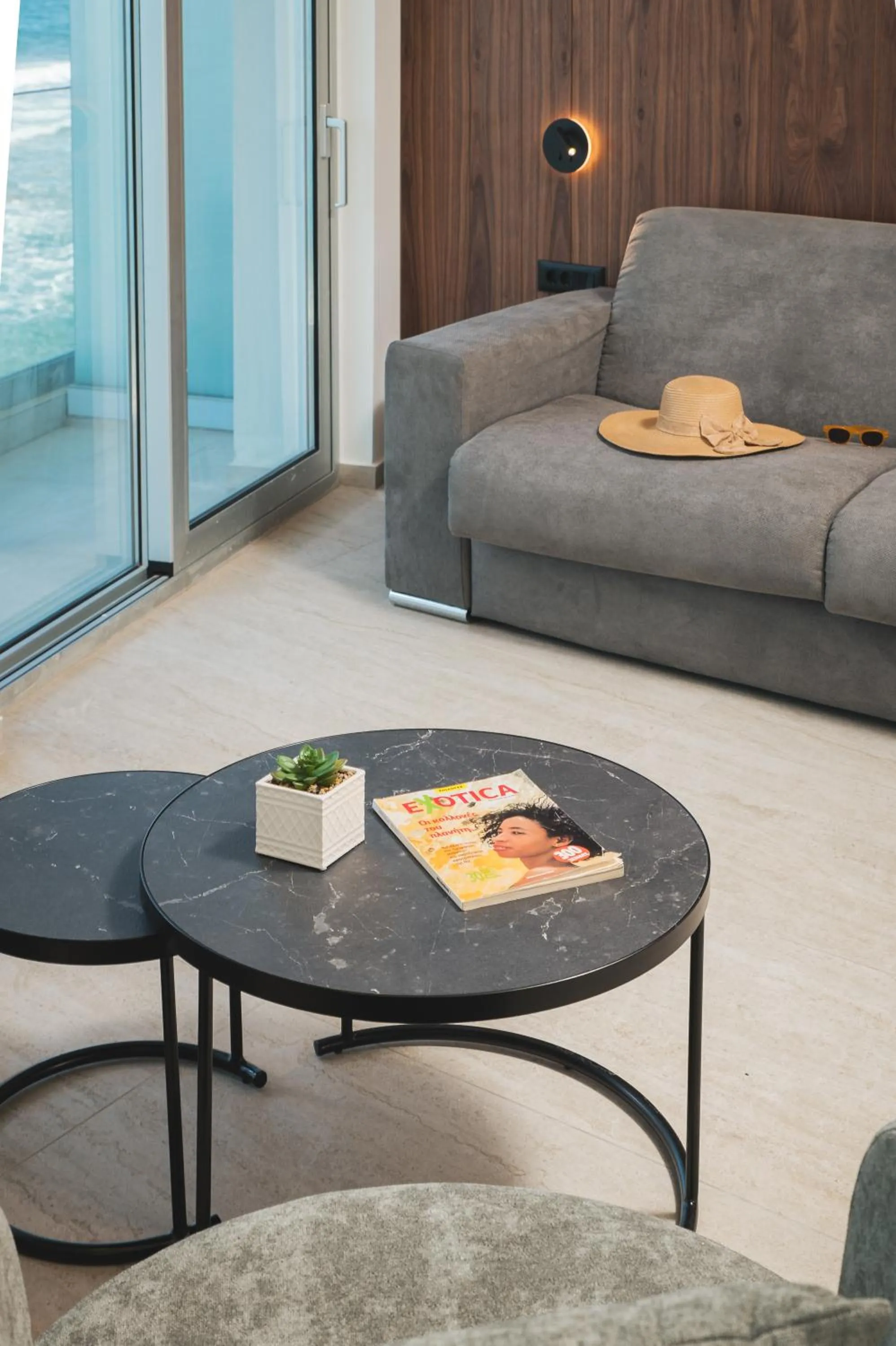 Living room in Elia Sea Suites