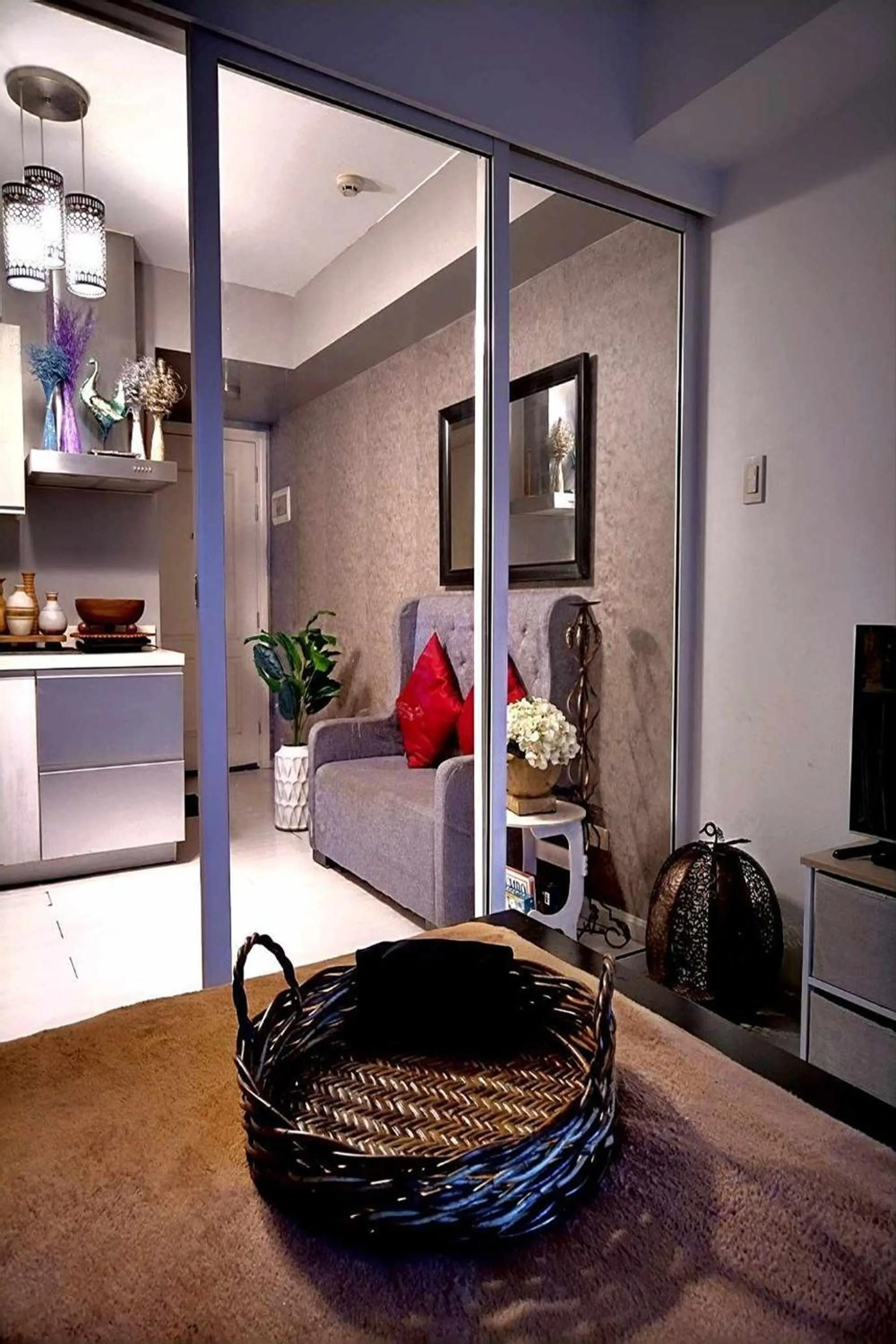 Balcony/Terrace, Bed in Budget Suite Paranaque