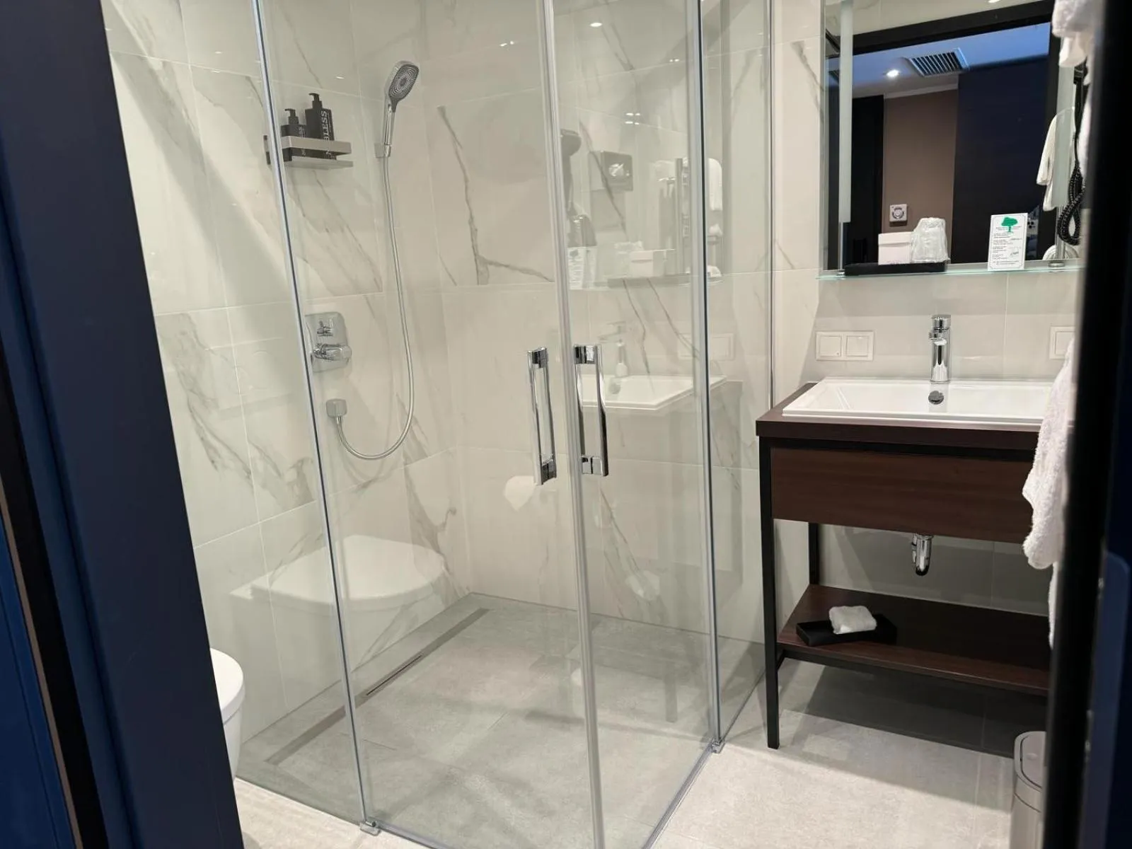 Shower in Skyline Hotel City Frankfurt