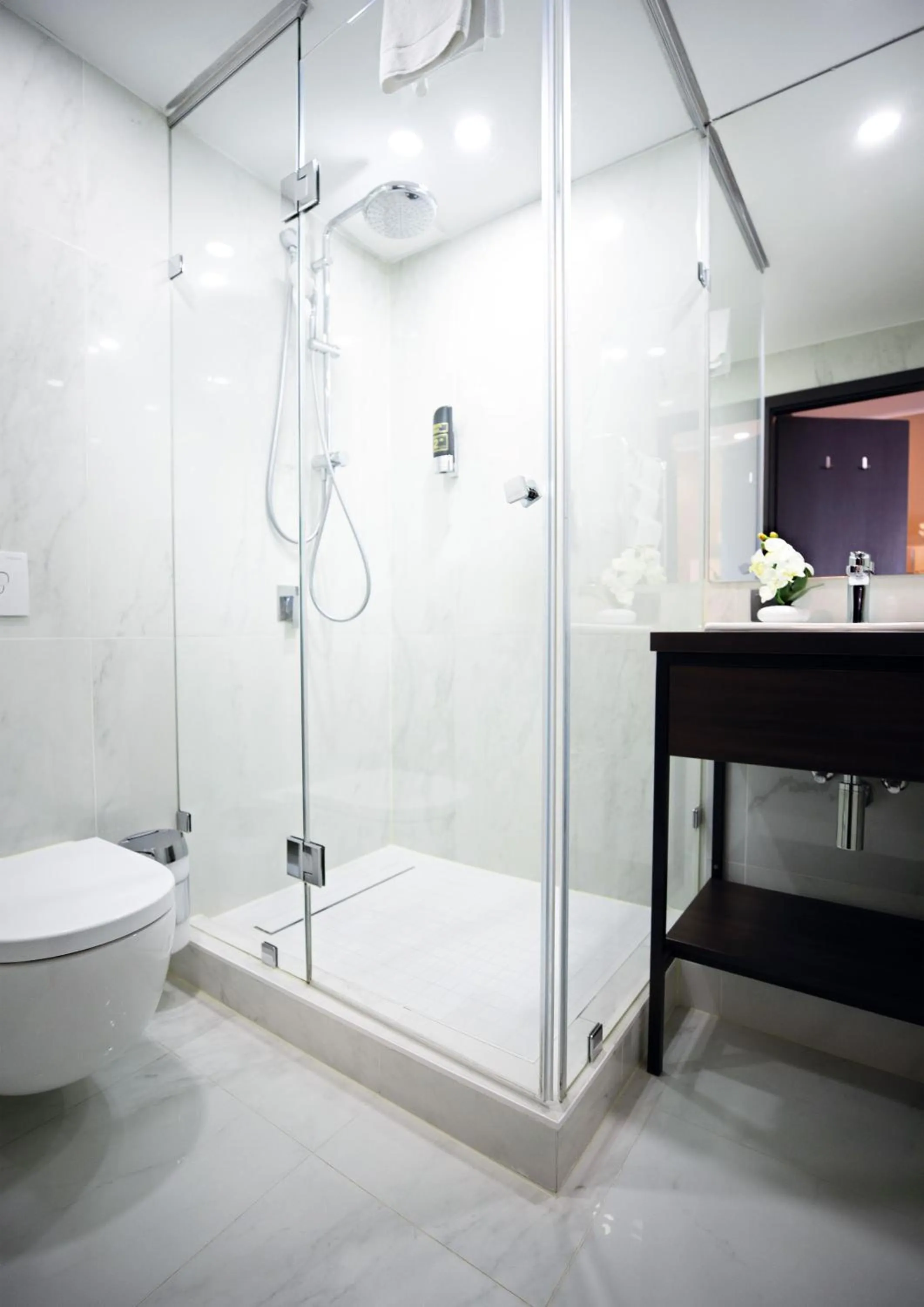 Shower in Skyline Hotel City Frankfurt