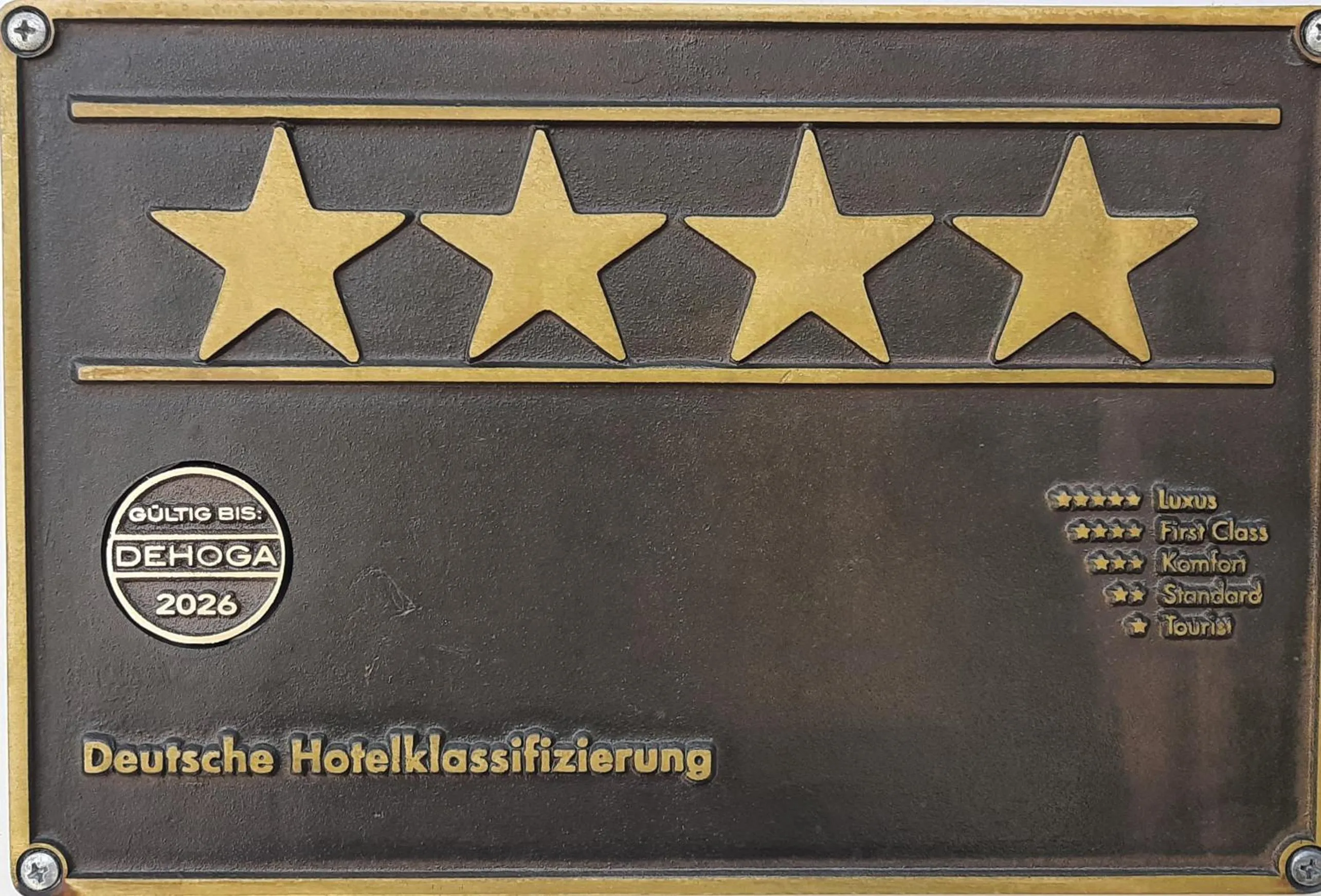 Certificate/Award in Skyline Hotel City Frankfurt
