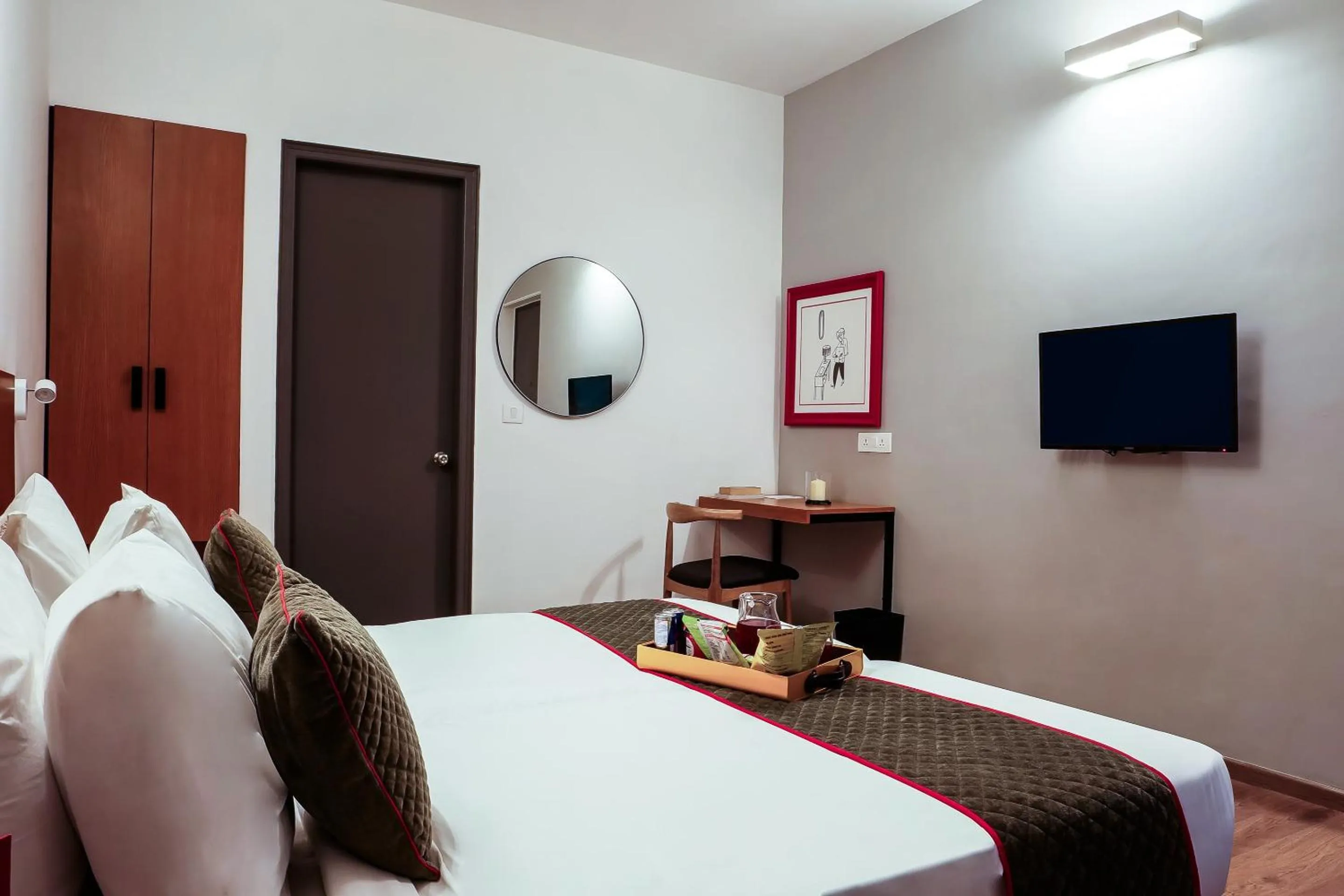 Bedroom, Bed in Super Townhouse Galleria Market Near Golf Course Road