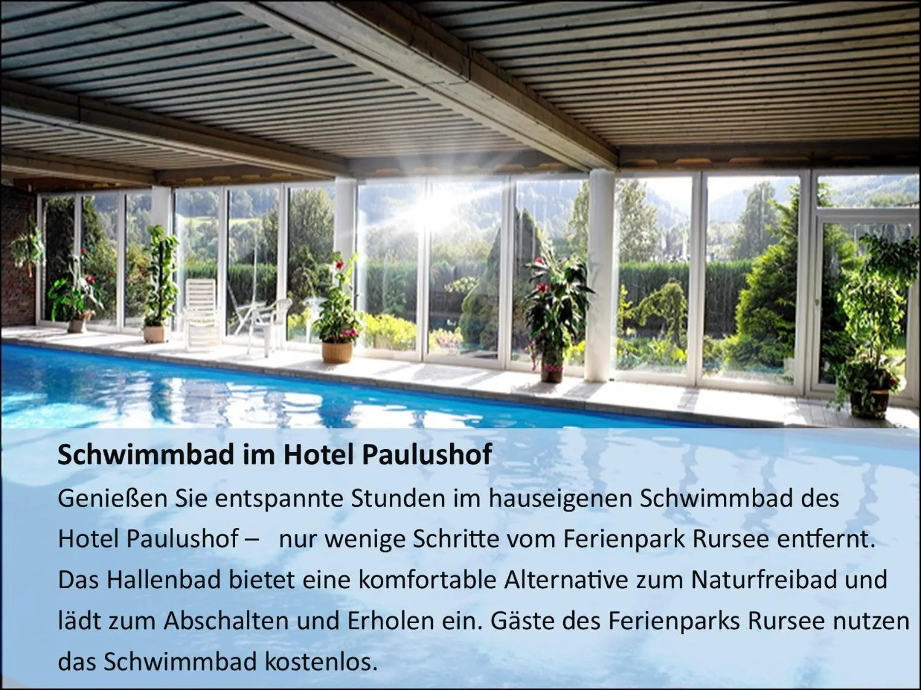 Swimming pool in Ferienpark Rursee