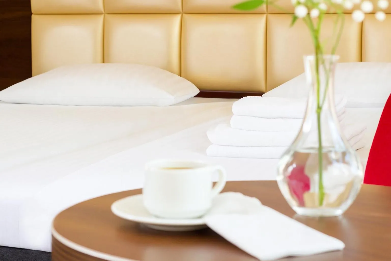 Bed in Hotel Kamieniczka