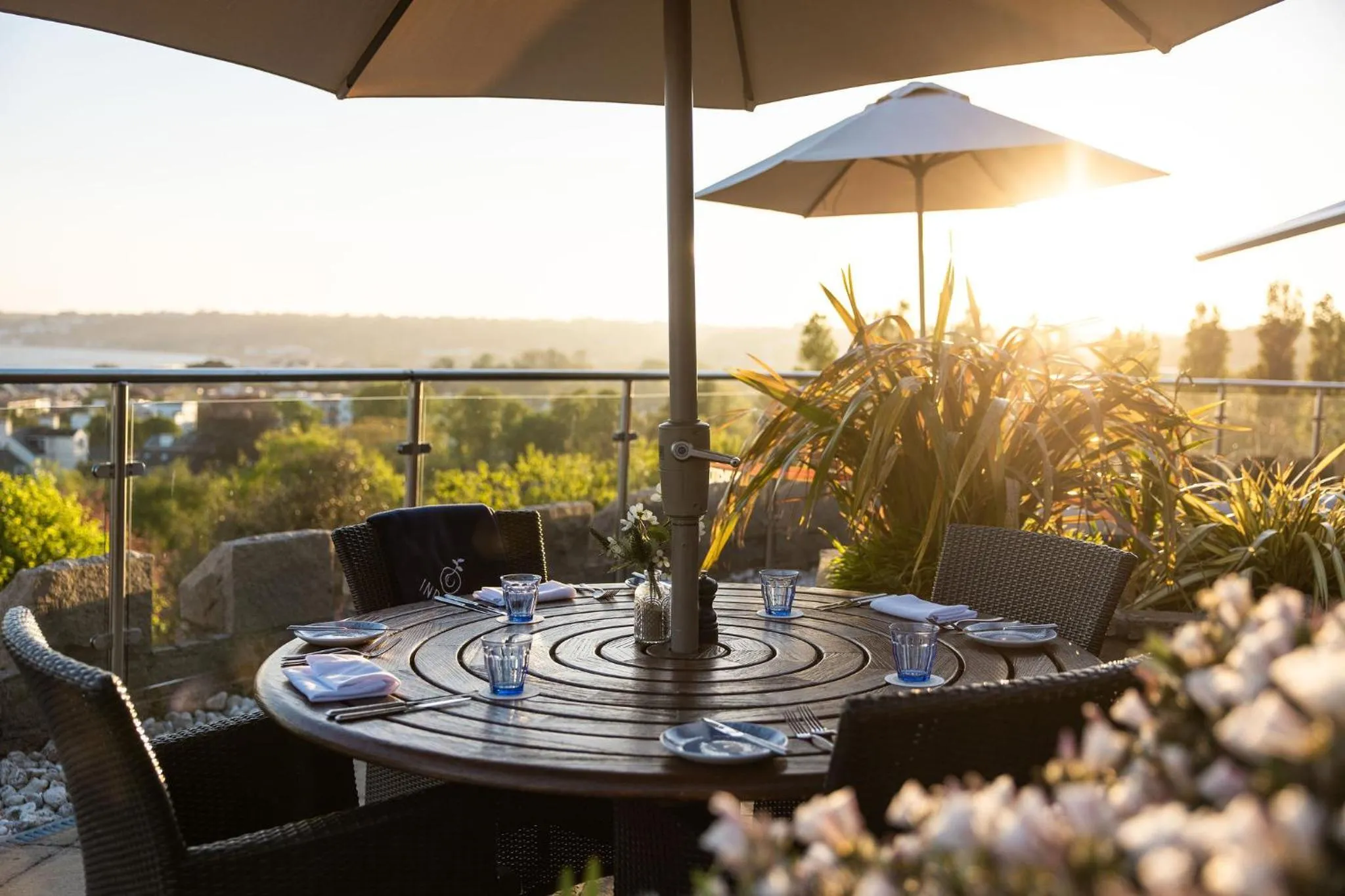 Patio in Hotel Cristina