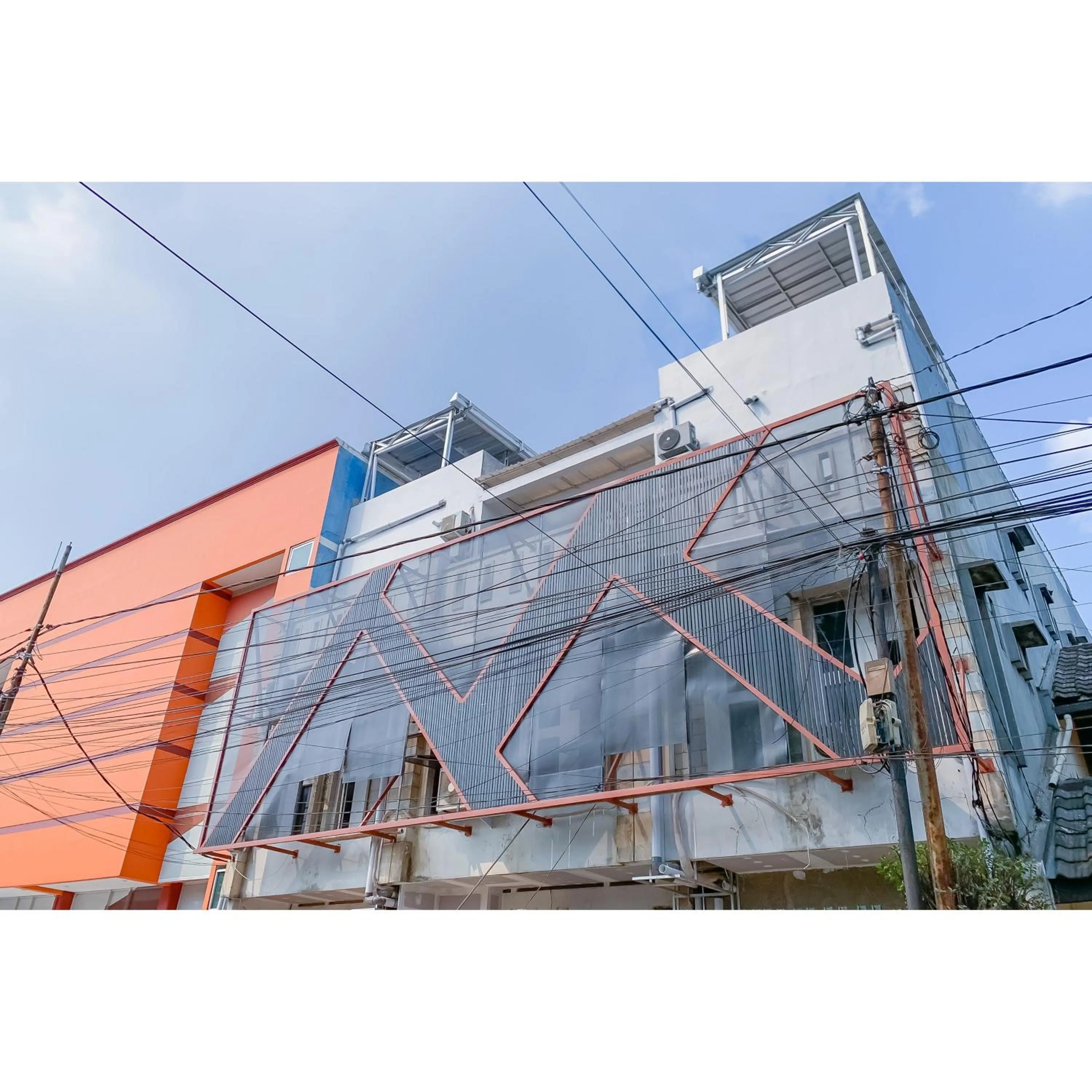 Facade/entrance in RedDoorz Plus at D San Residence Buah Batu