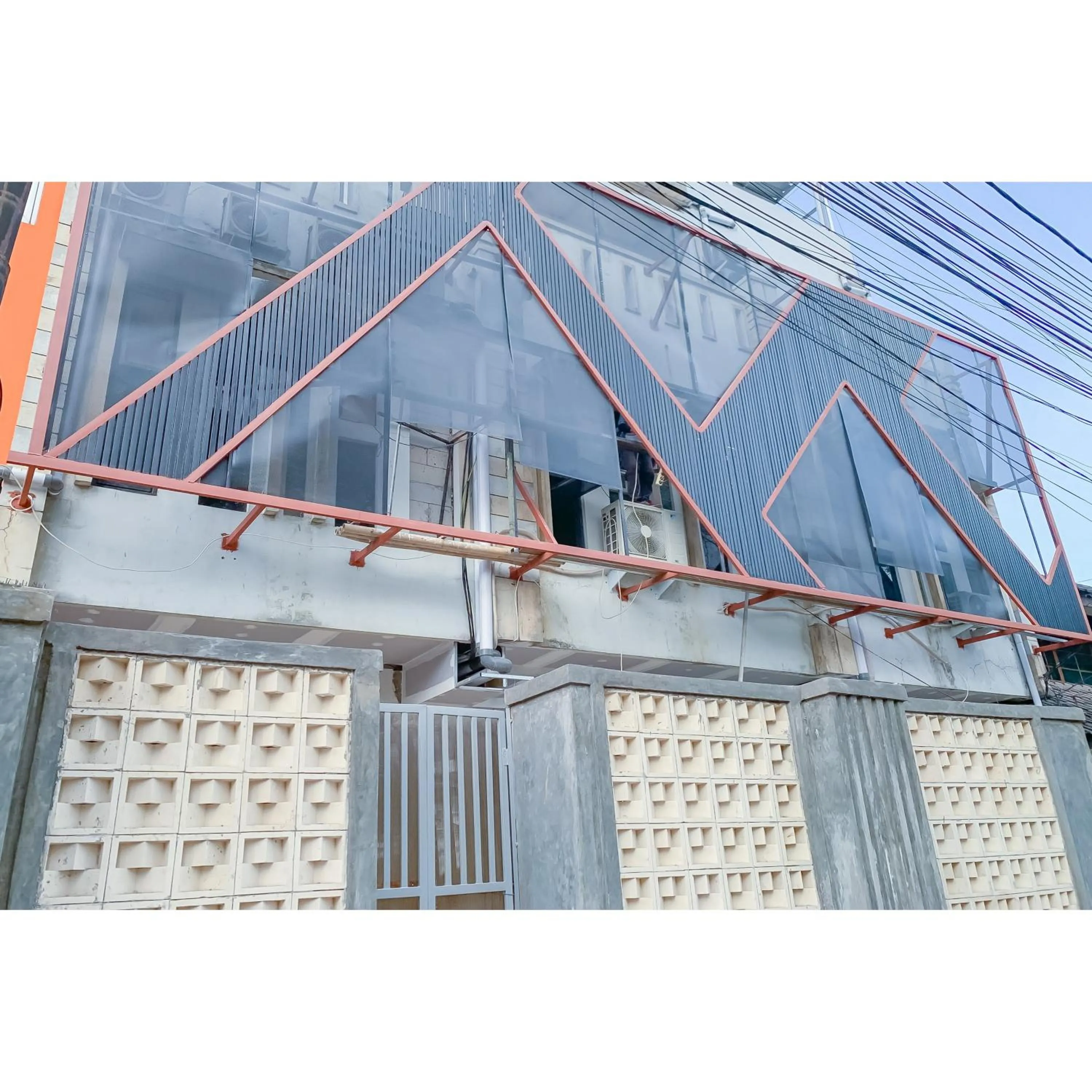 Facade/entrance in RedDoorz Plus at D San Residence Buah Batu