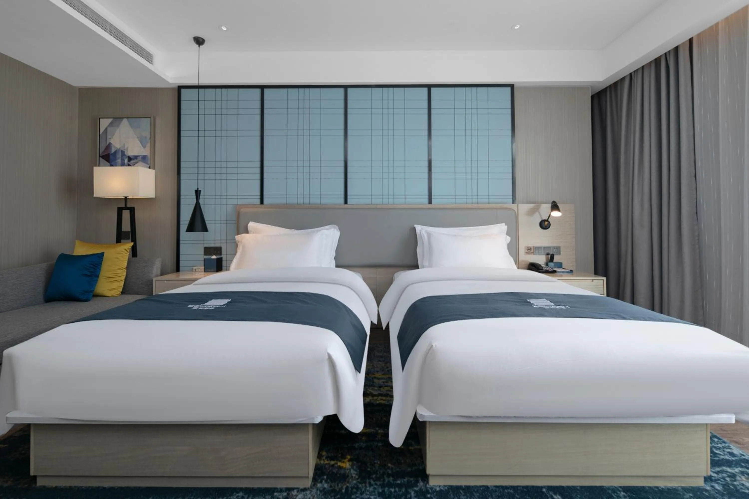 Bed in Eharm Hotel Jingzhou Olympic Sports Center