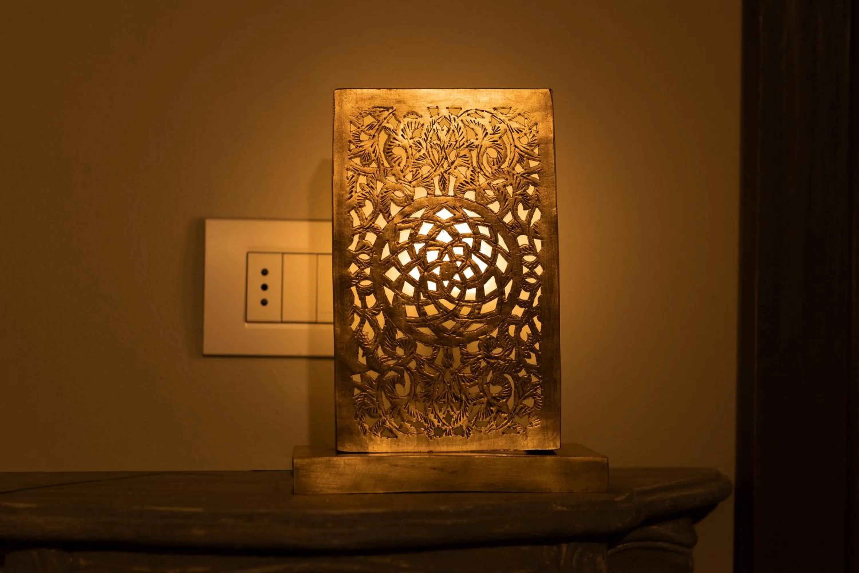 Decorative detail in Luce Boutique Hotel