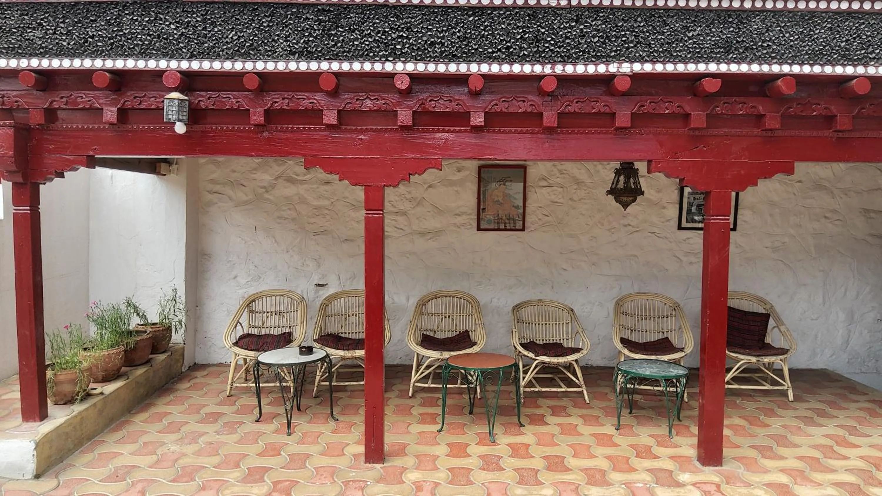 Garden view in Lharimo Hotel Leh - Ladakh