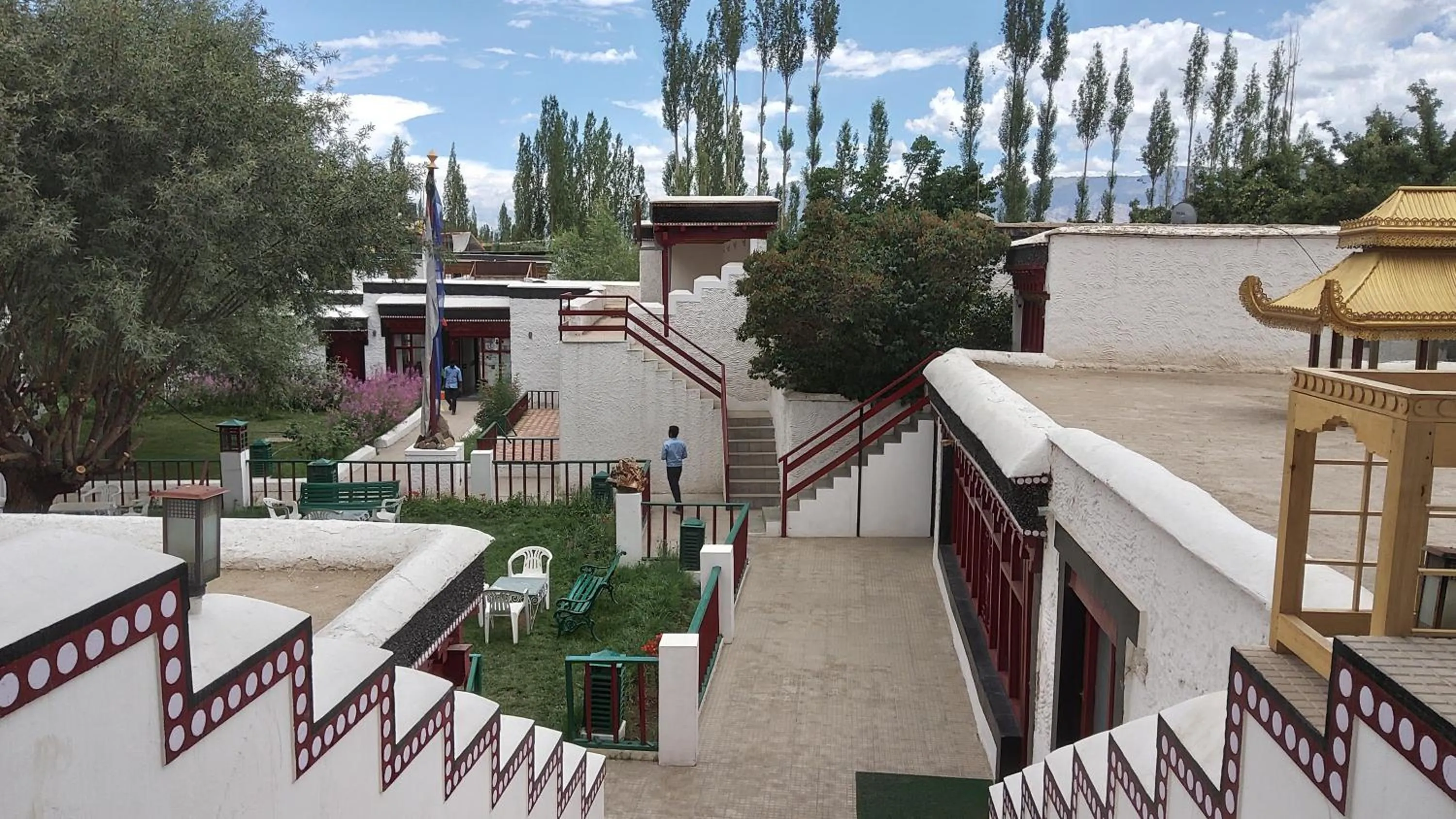 Balcony/Terrace in Lharimo Hotel Leh - Ladakh