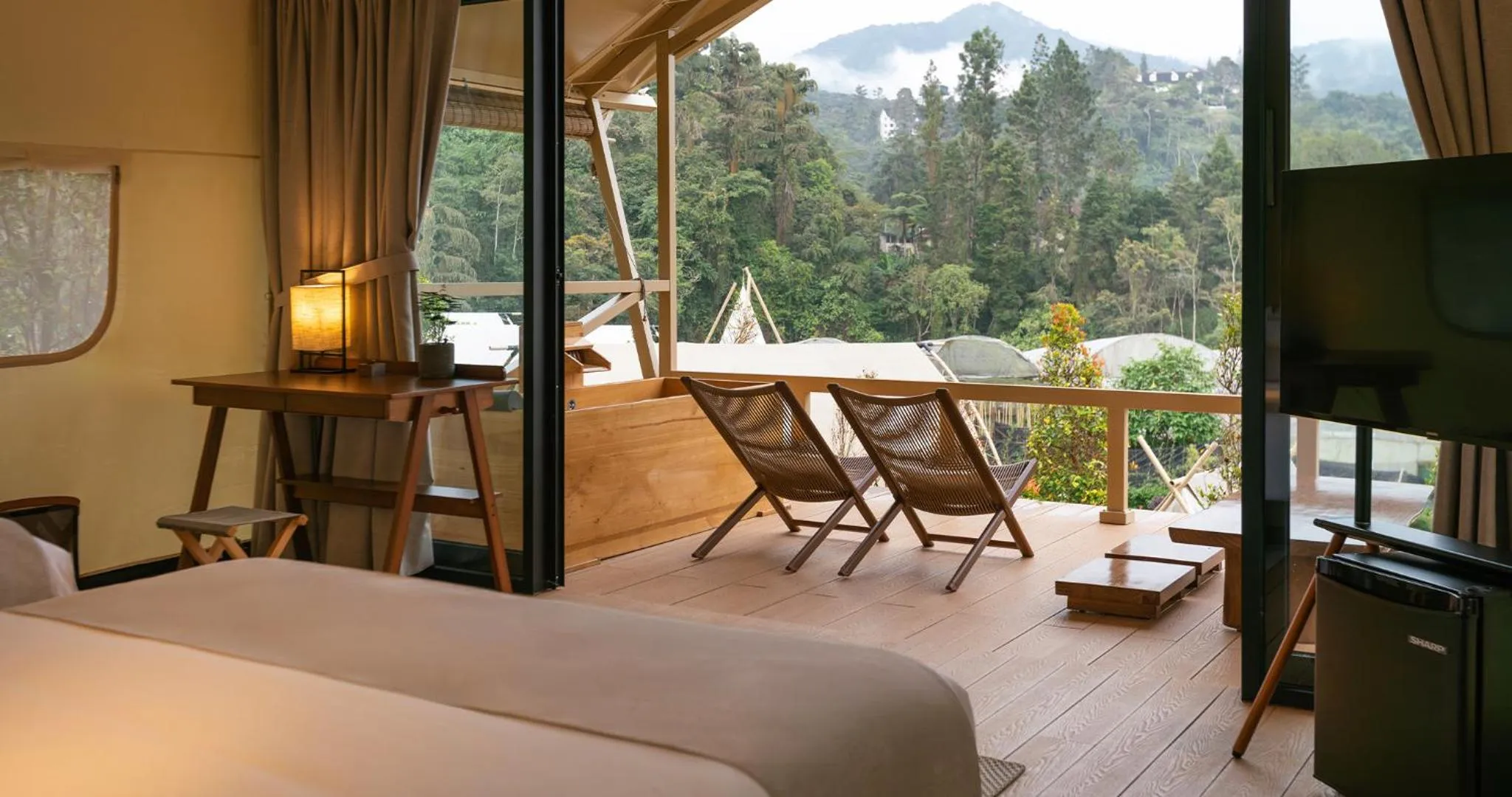 Balcony/Terrace, Bed in Zen By Stellar Cameron
