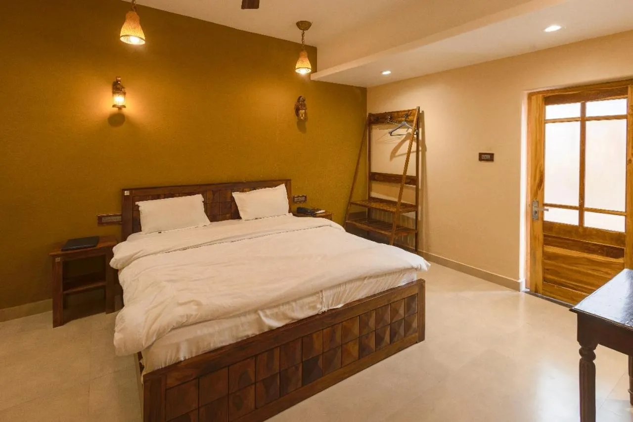 Photo of the whole room, Bed in Heritage Kuchaman Haveli