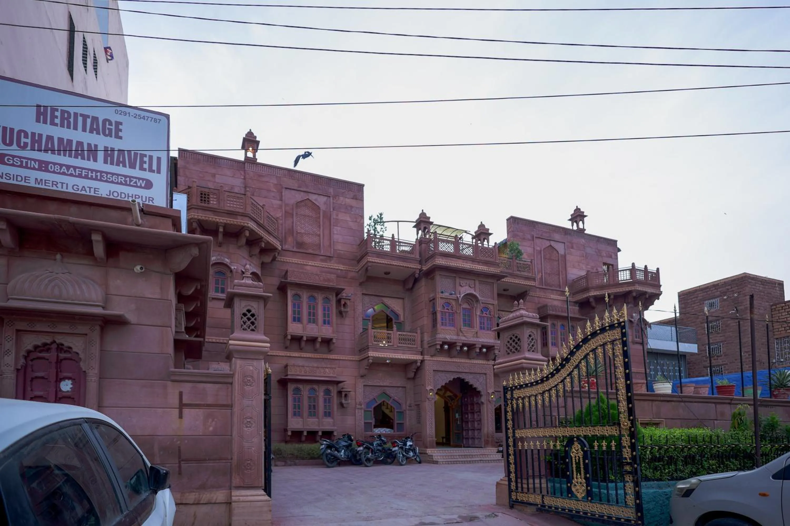 Parking in Heritage Kuchaman Haveli
