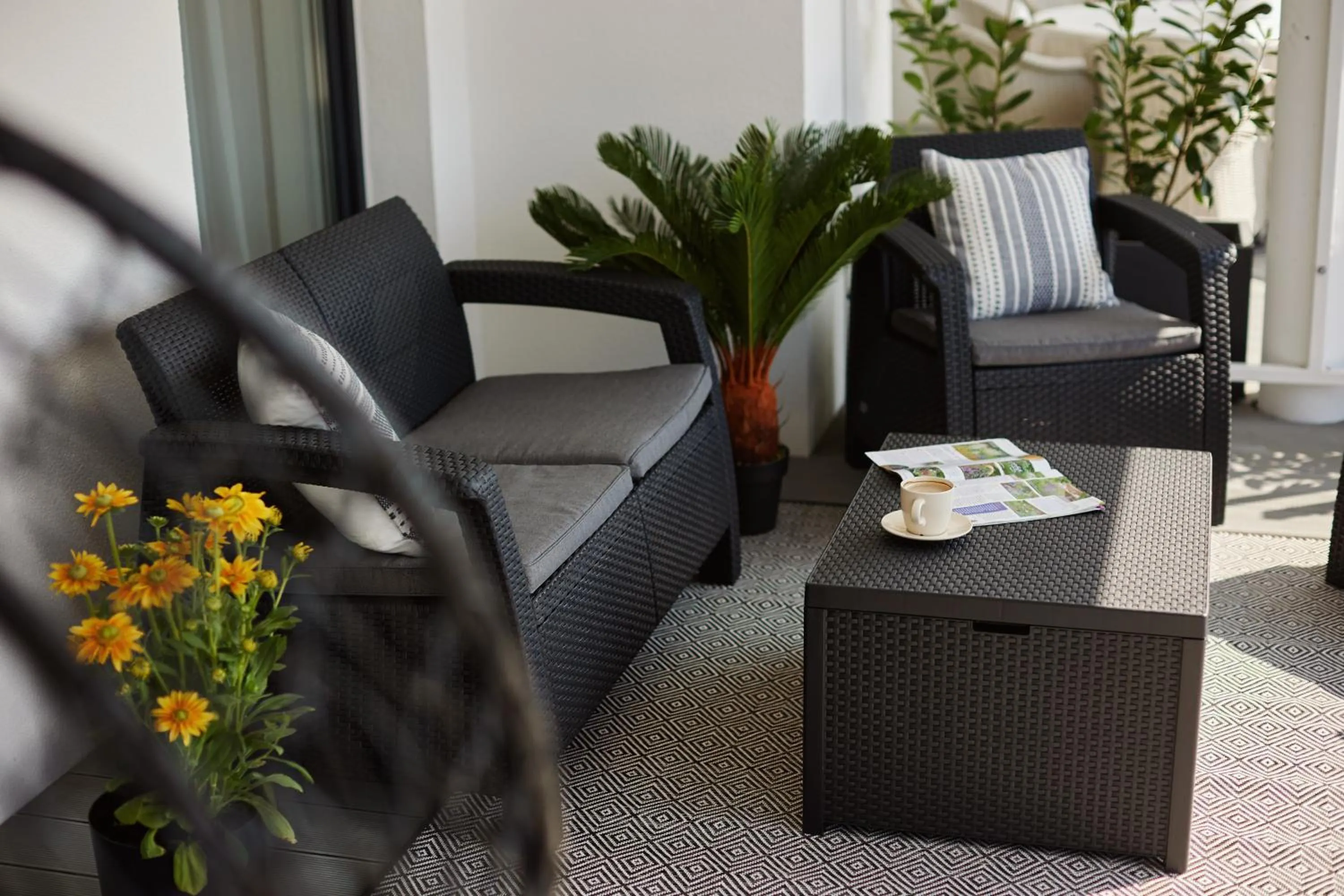 Seating area in Resort Baltic Waves Apartments - Pool & Spa