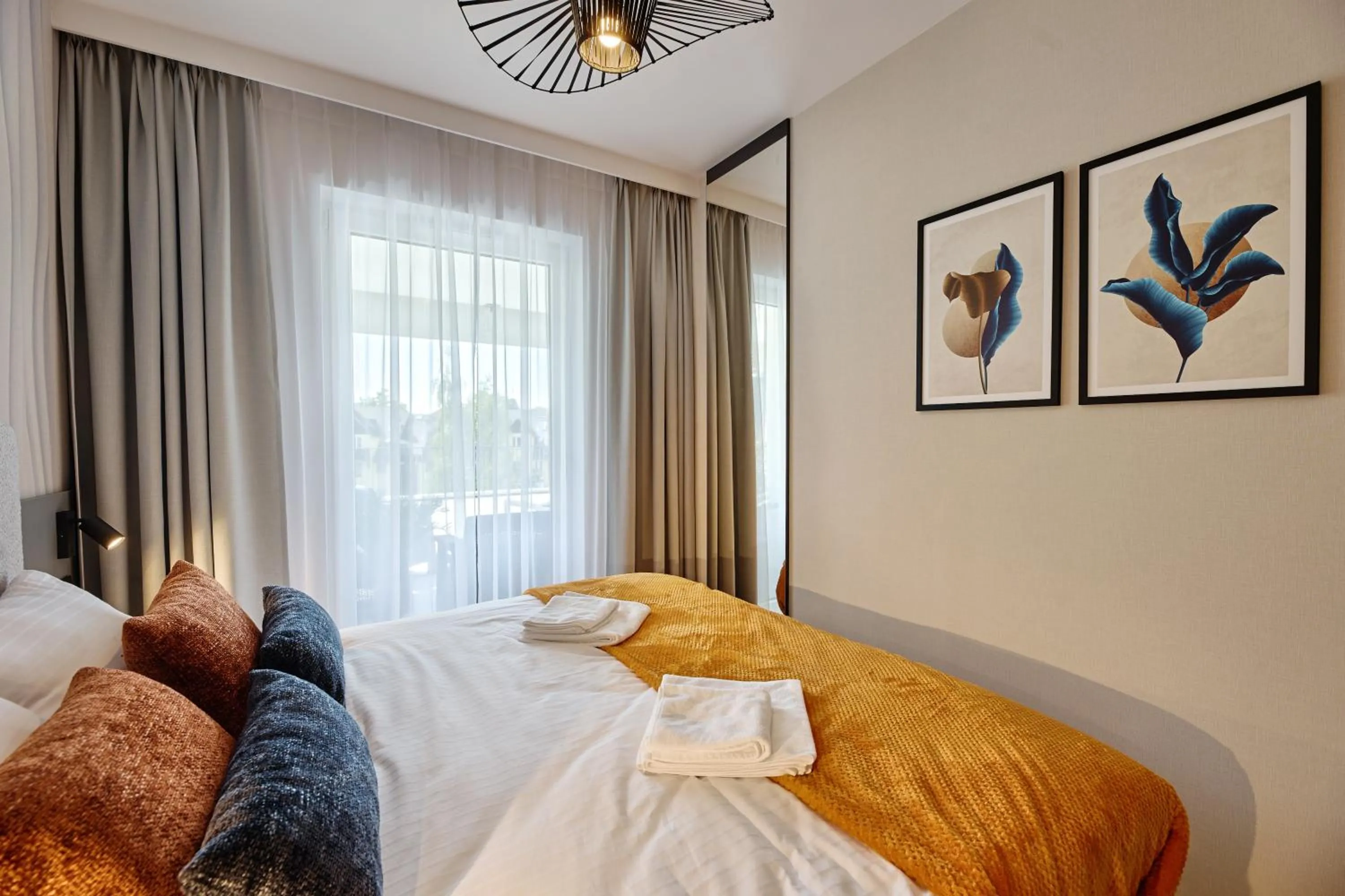 Bed in Resort Baltic Waves Apartments - Pool & Spa