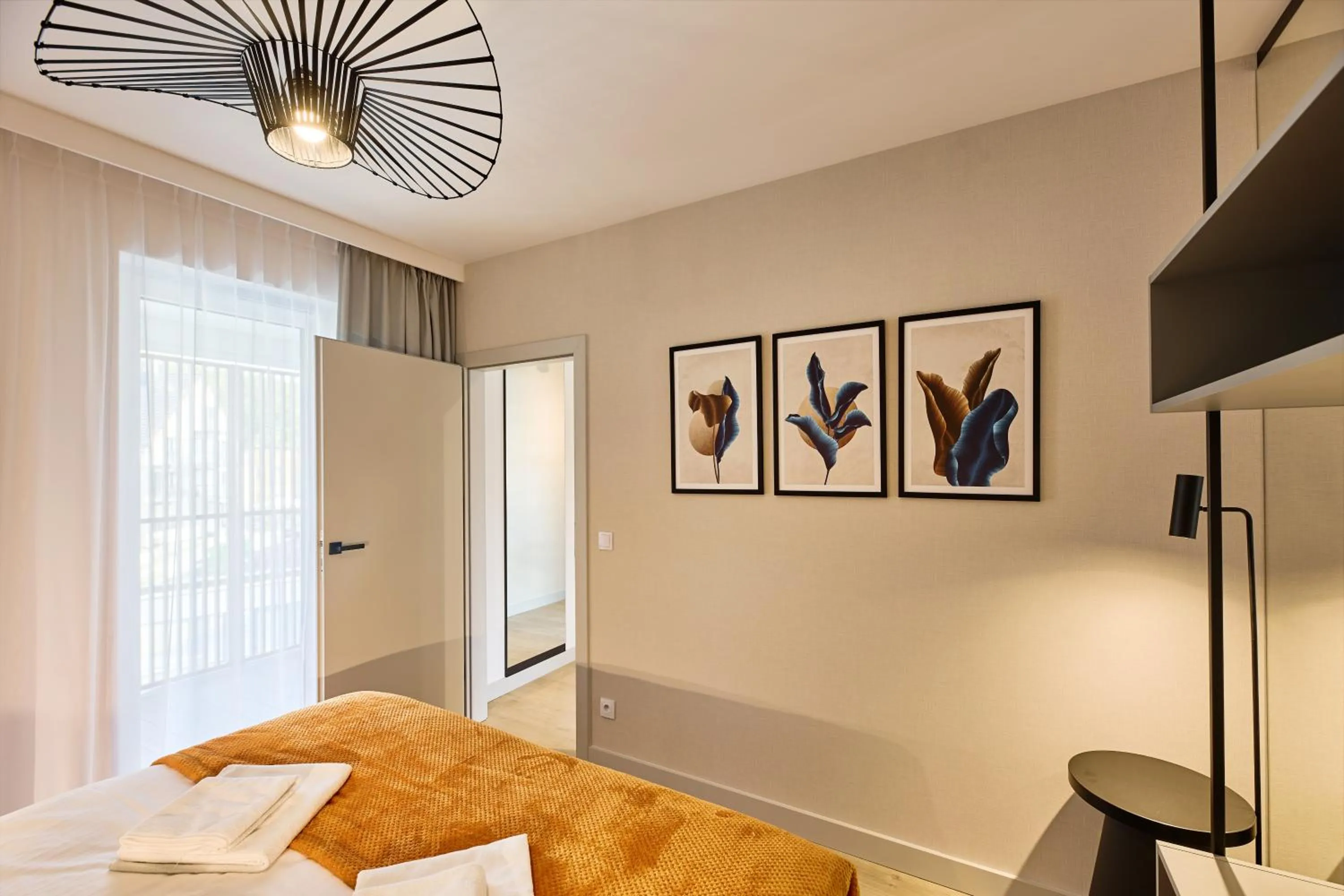 Bed in Resort Baltic Waves Apartments - Pool & Spa