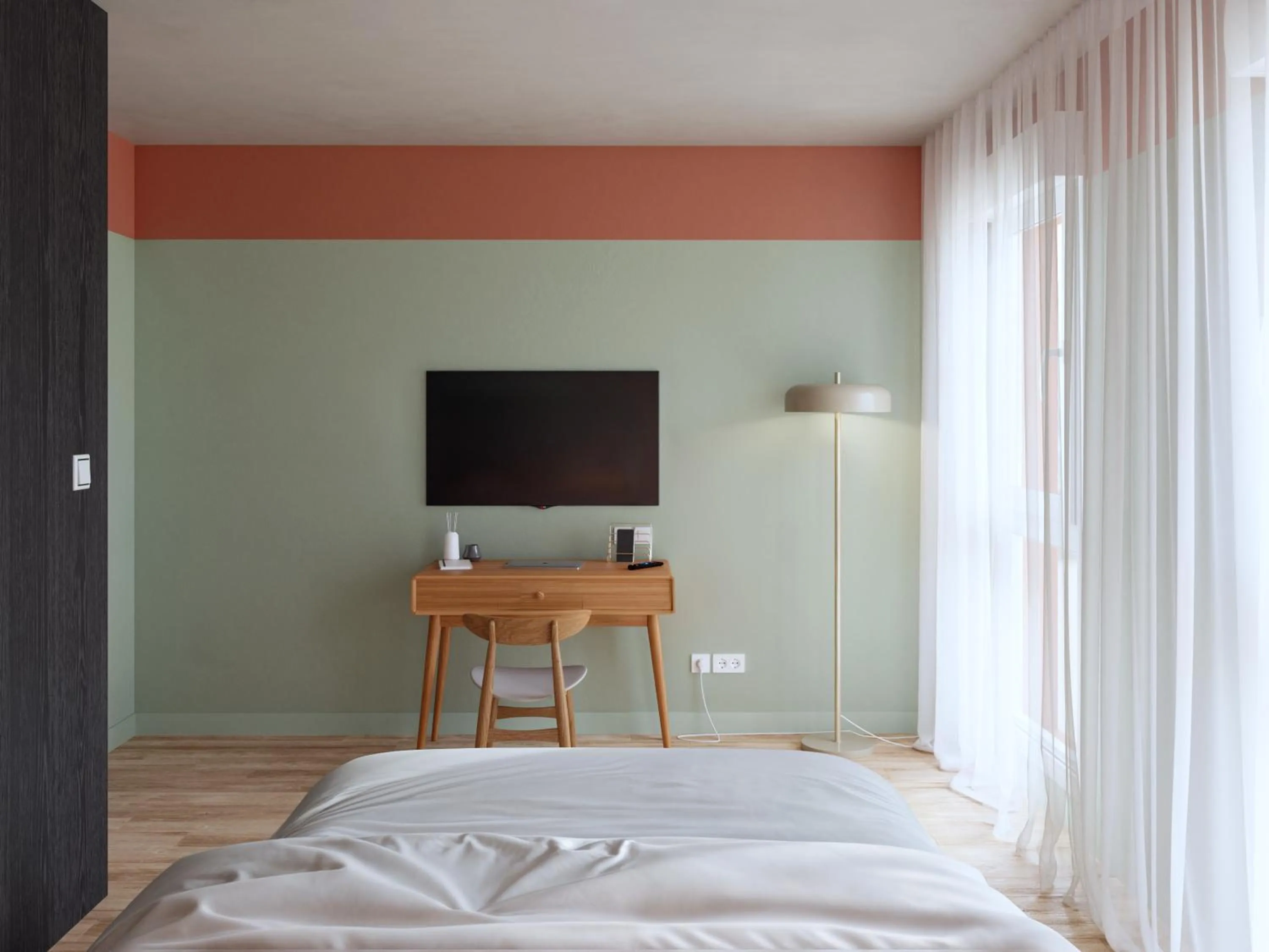 TV and multimedia, Bed in Hôtel Ligo by HappyCulture