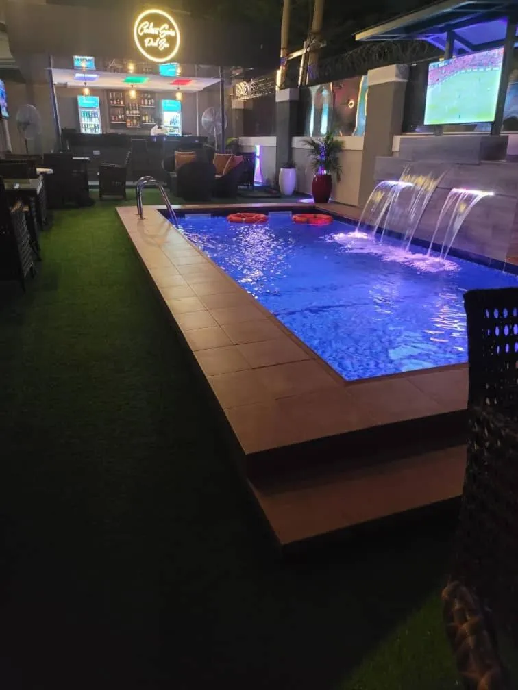 Pool view in Carlton Swiss Luxury Residency