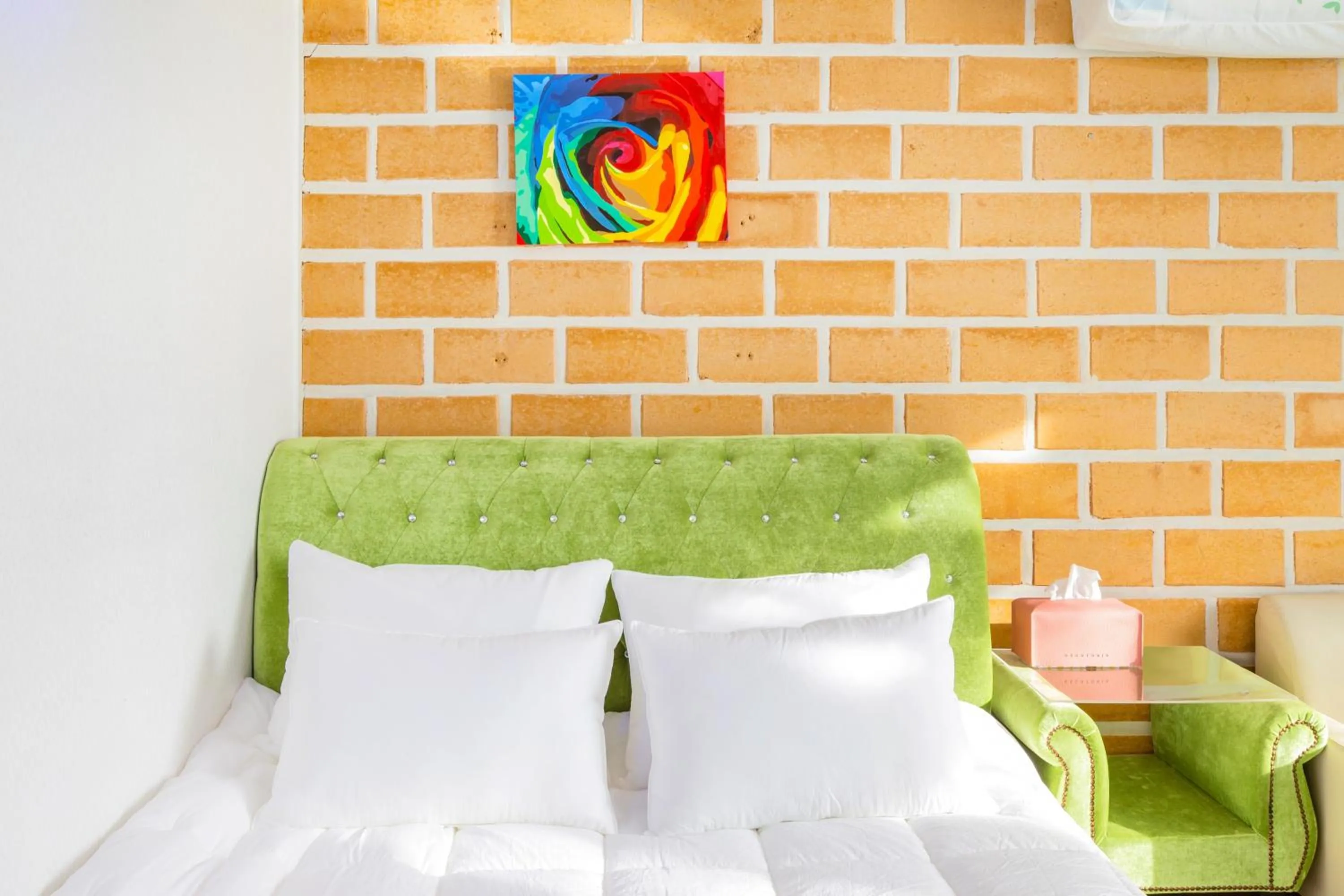 Bed in Namhae New Island Pension