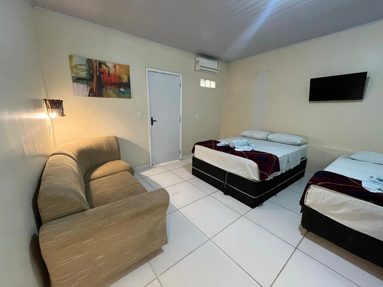 Bed in Pousada Flor de Merepe