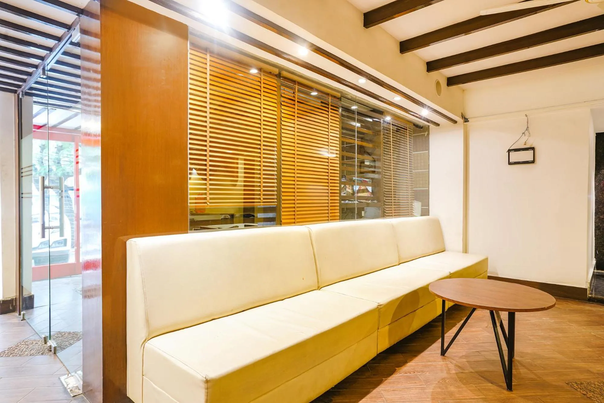 Seating area in FabHotel WR Grand- Nr Citi Neuro Centre- Banjara Hills