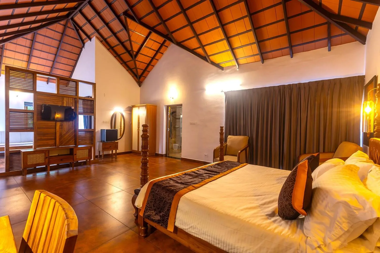 TV and multimedia, Bed in SandalMist Resort and Spa