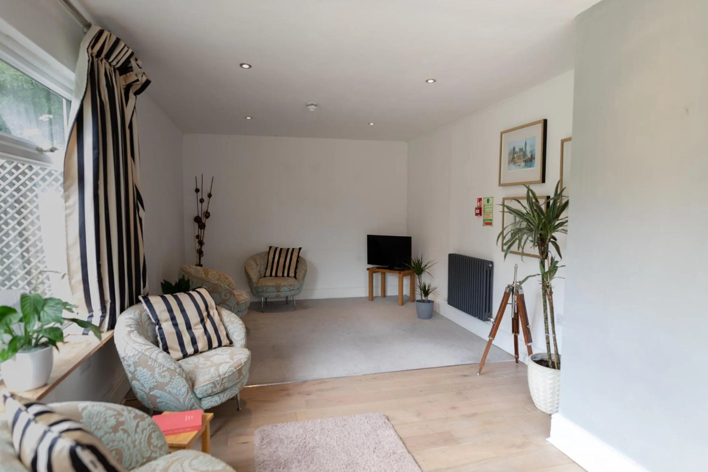 Seating area in EBS London Stay