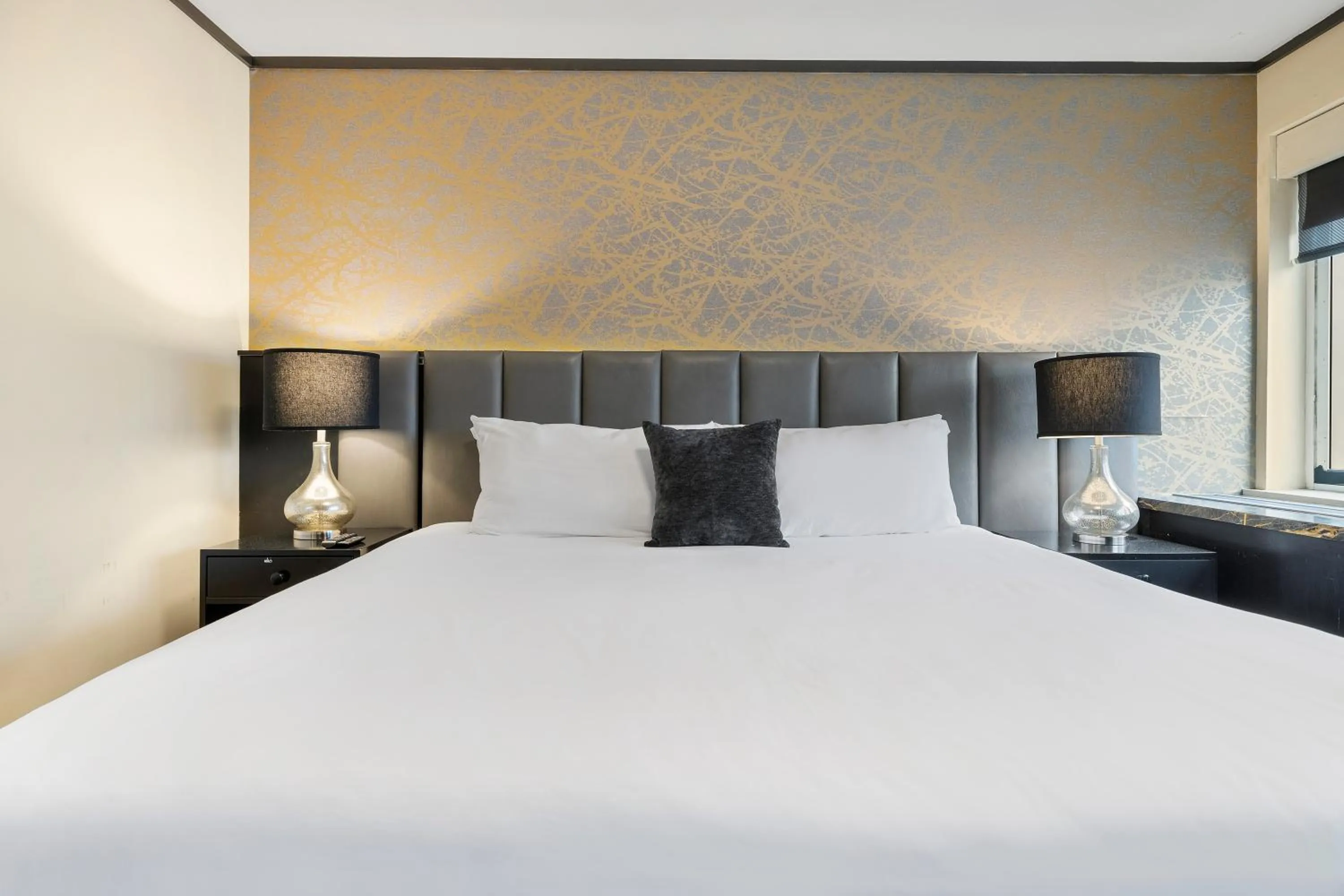 Bed in Hudson Yards Hotel