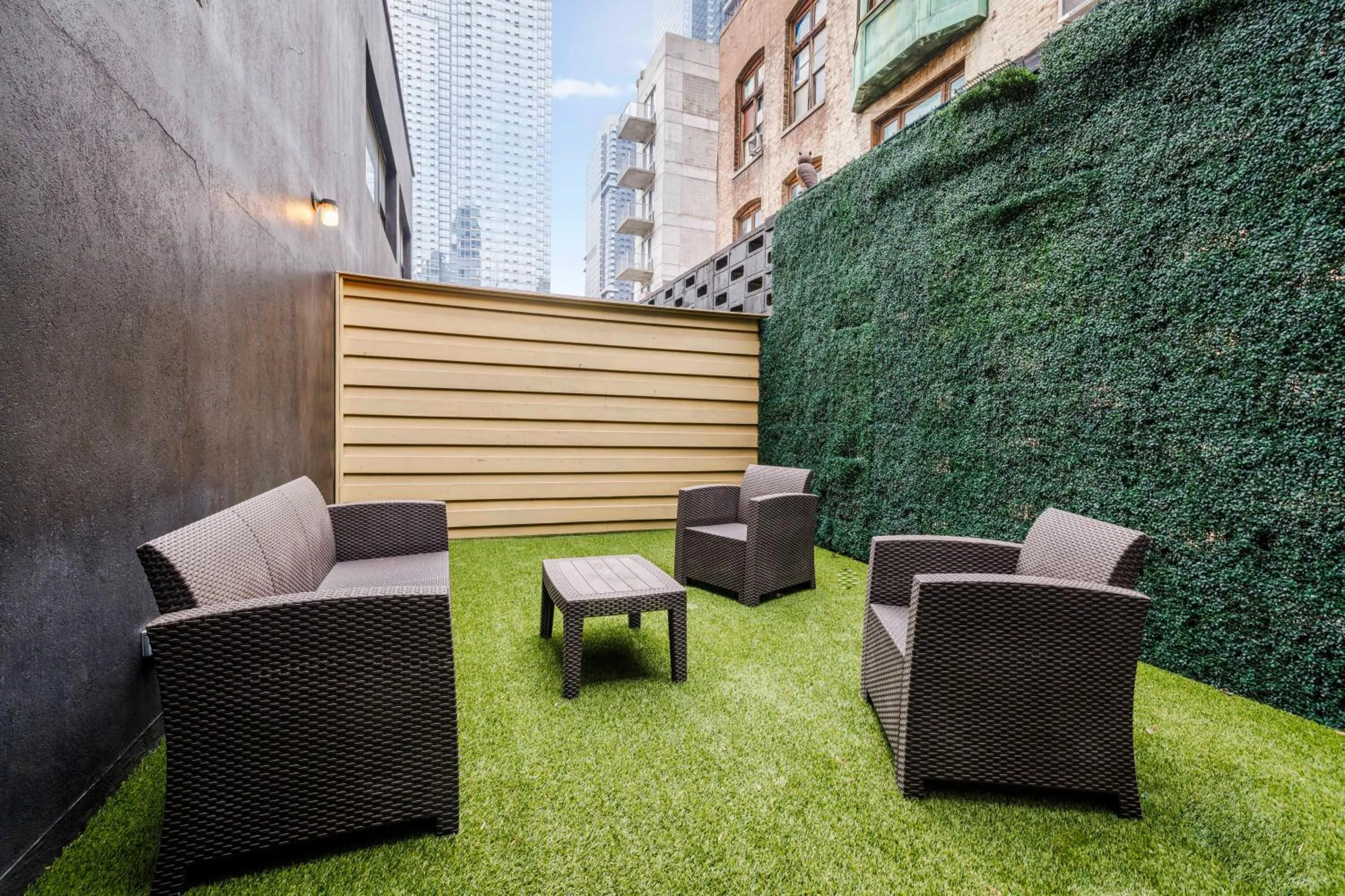 Patio in Hudson Yards Hotel
