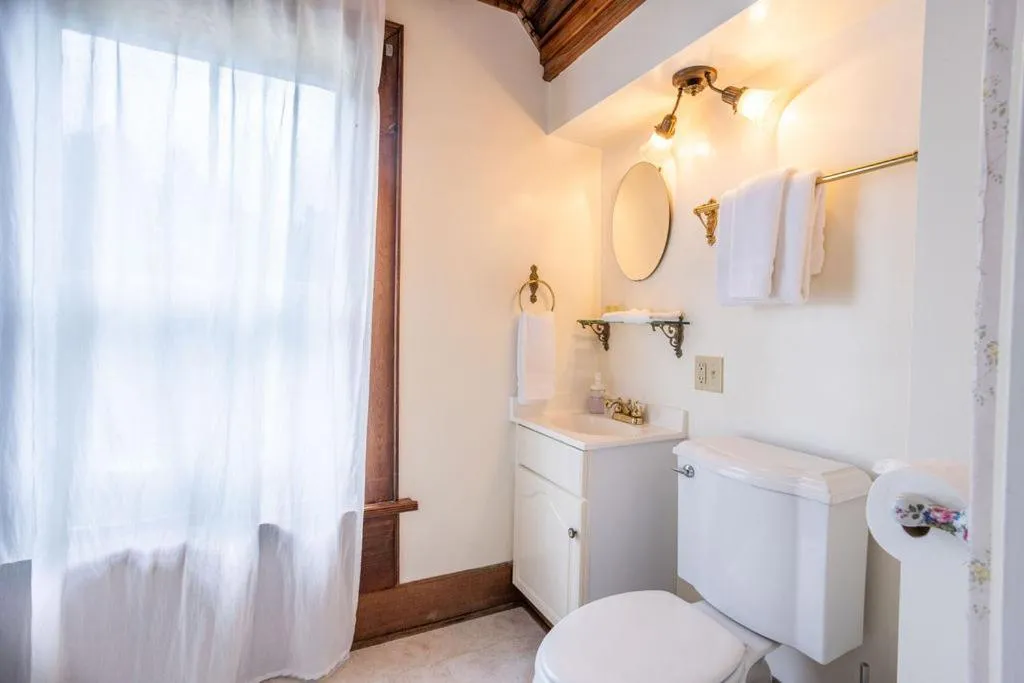 Bathroom in Dennen's Victorian Farmhouse