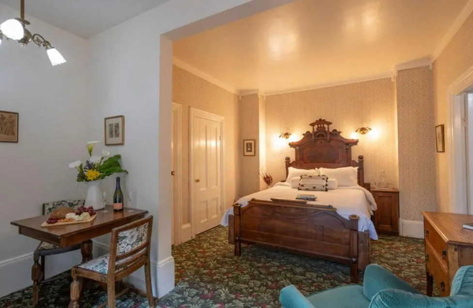 Bedroom, Bed in Dennen's Victorian Farmhouse