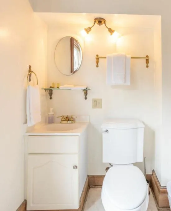 Bathroom in Dennen's Victorian Farmhouse