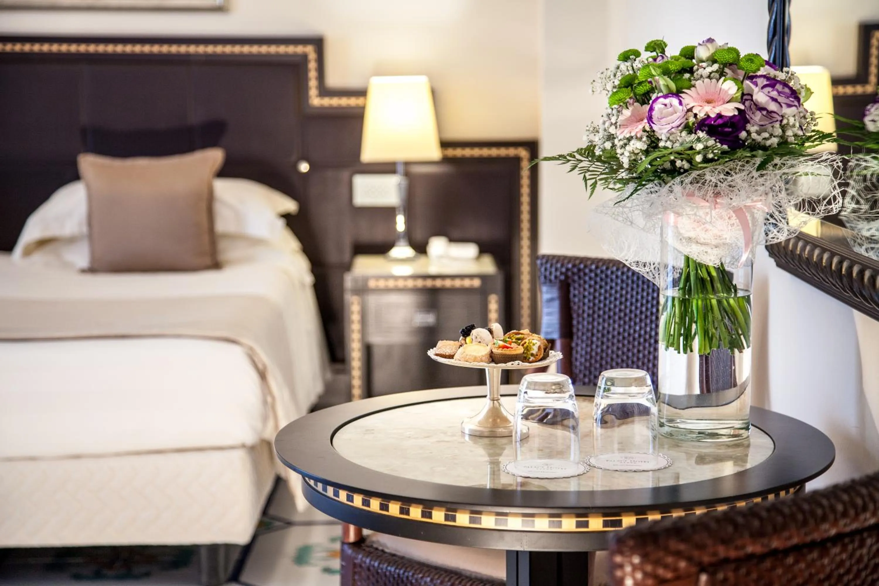 Decorative detail, Bed in Palace Hotel