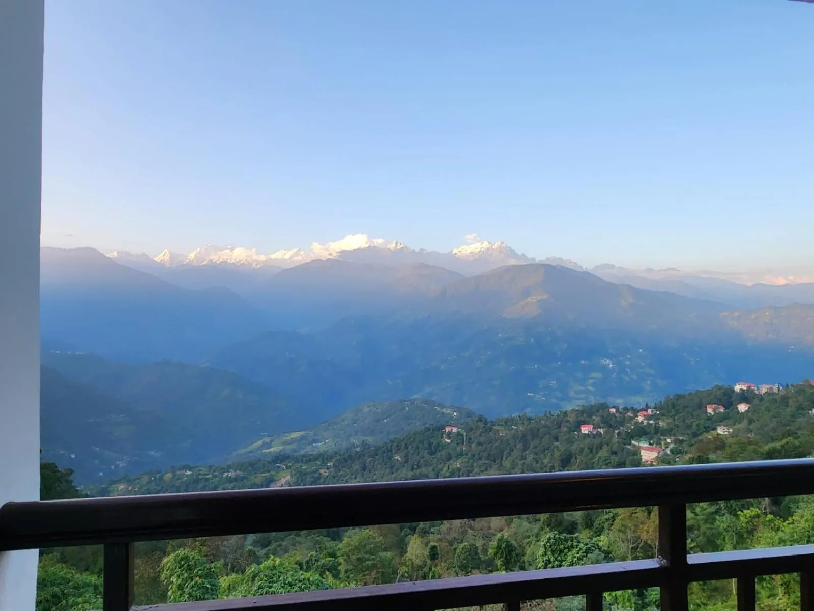 Mountain view in The Golden Retreat Hotel in Pelling