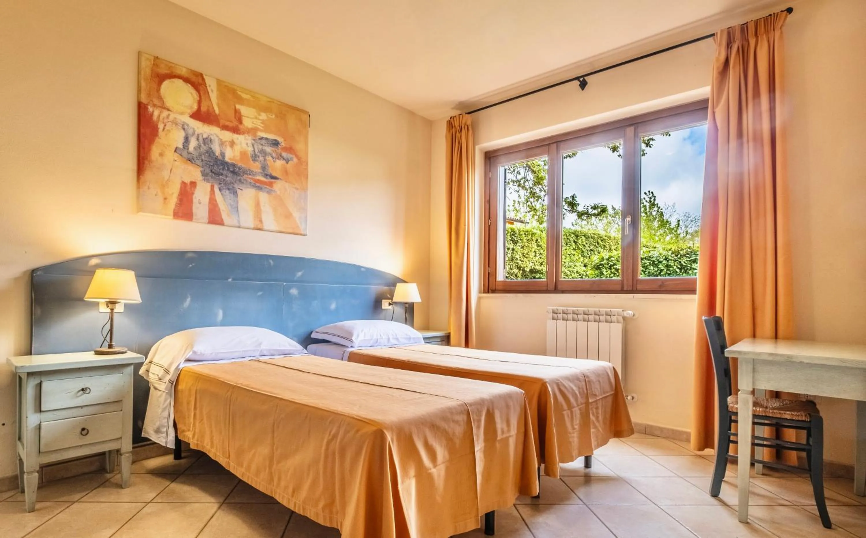 Bedroom, Bed in Residence with swimming-pool and thermal pools in Sorano