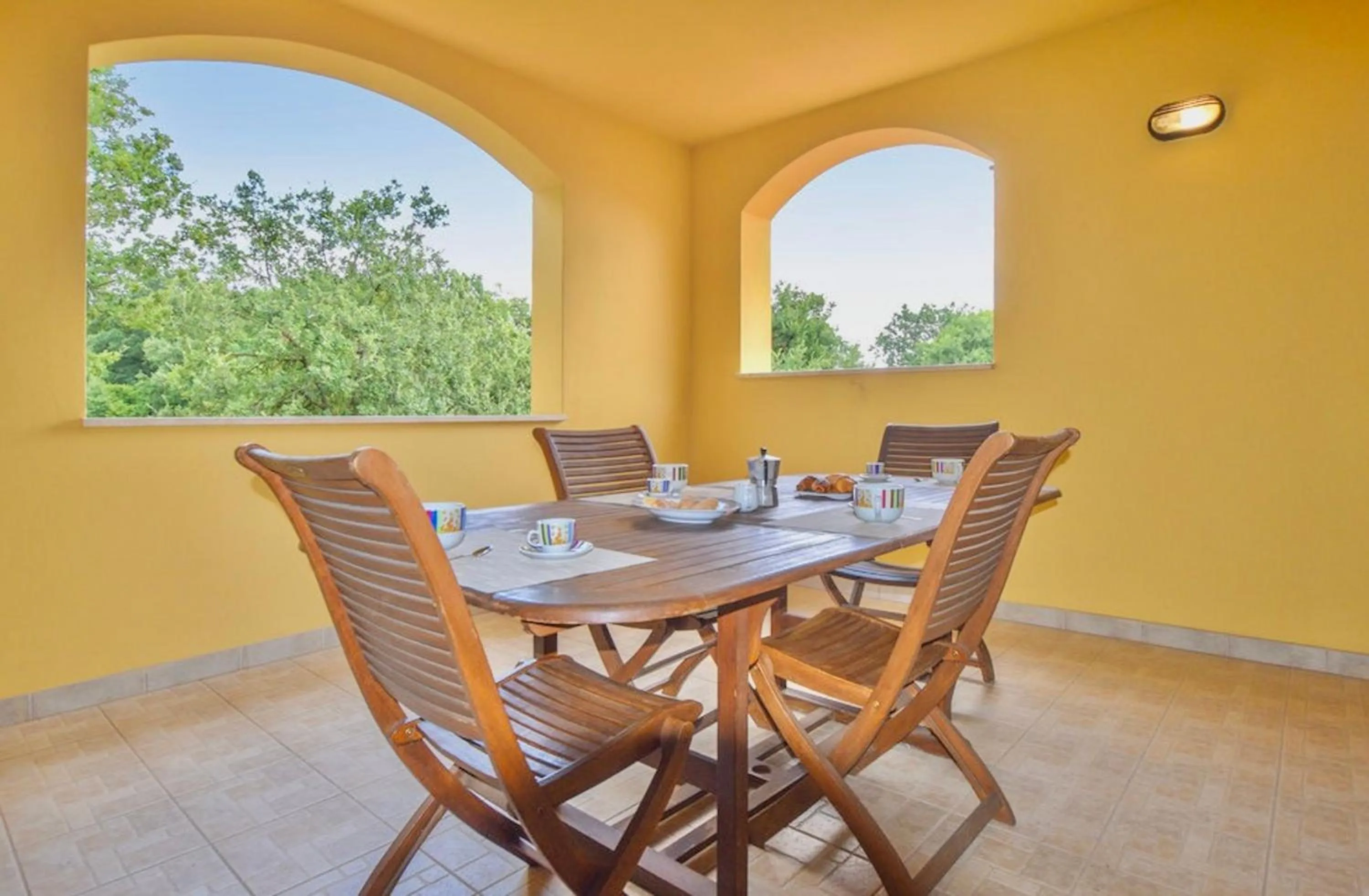 Balcony/Terrace in Residence with swimming-pool and thermal pools in Sorano