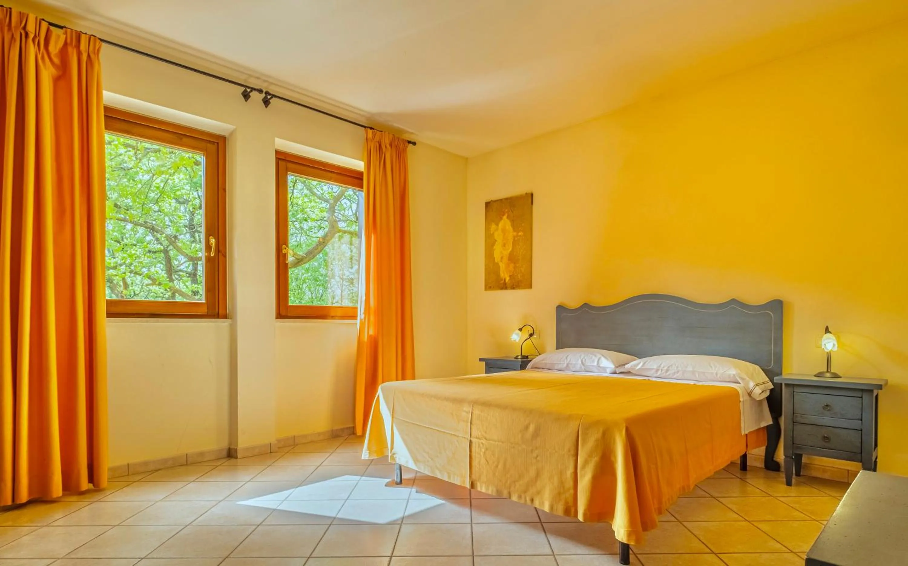 Bedroom, Bed in Residence with swimming-pool and thermal pools in Sorano