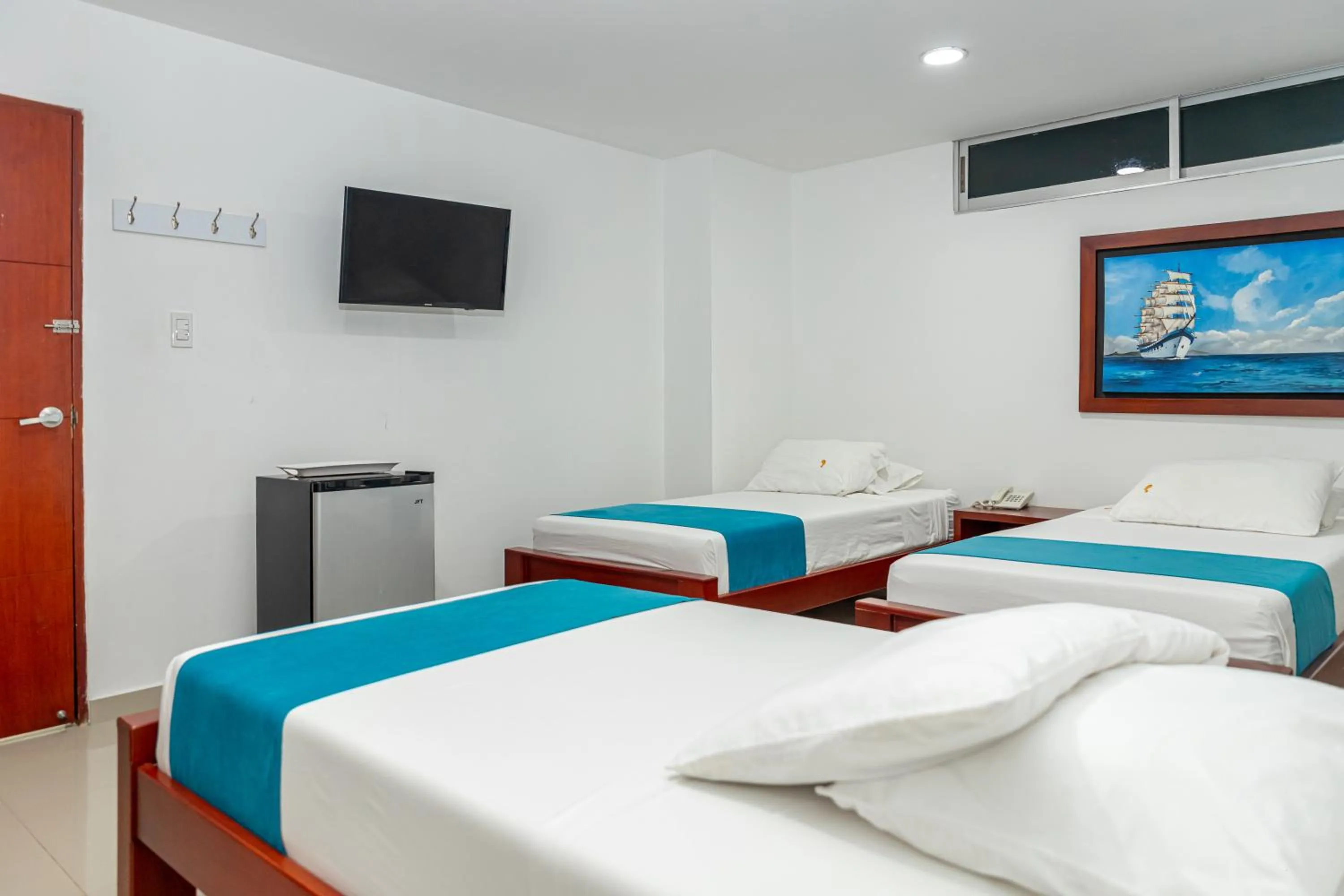 Bed in Hotel Aguamarina