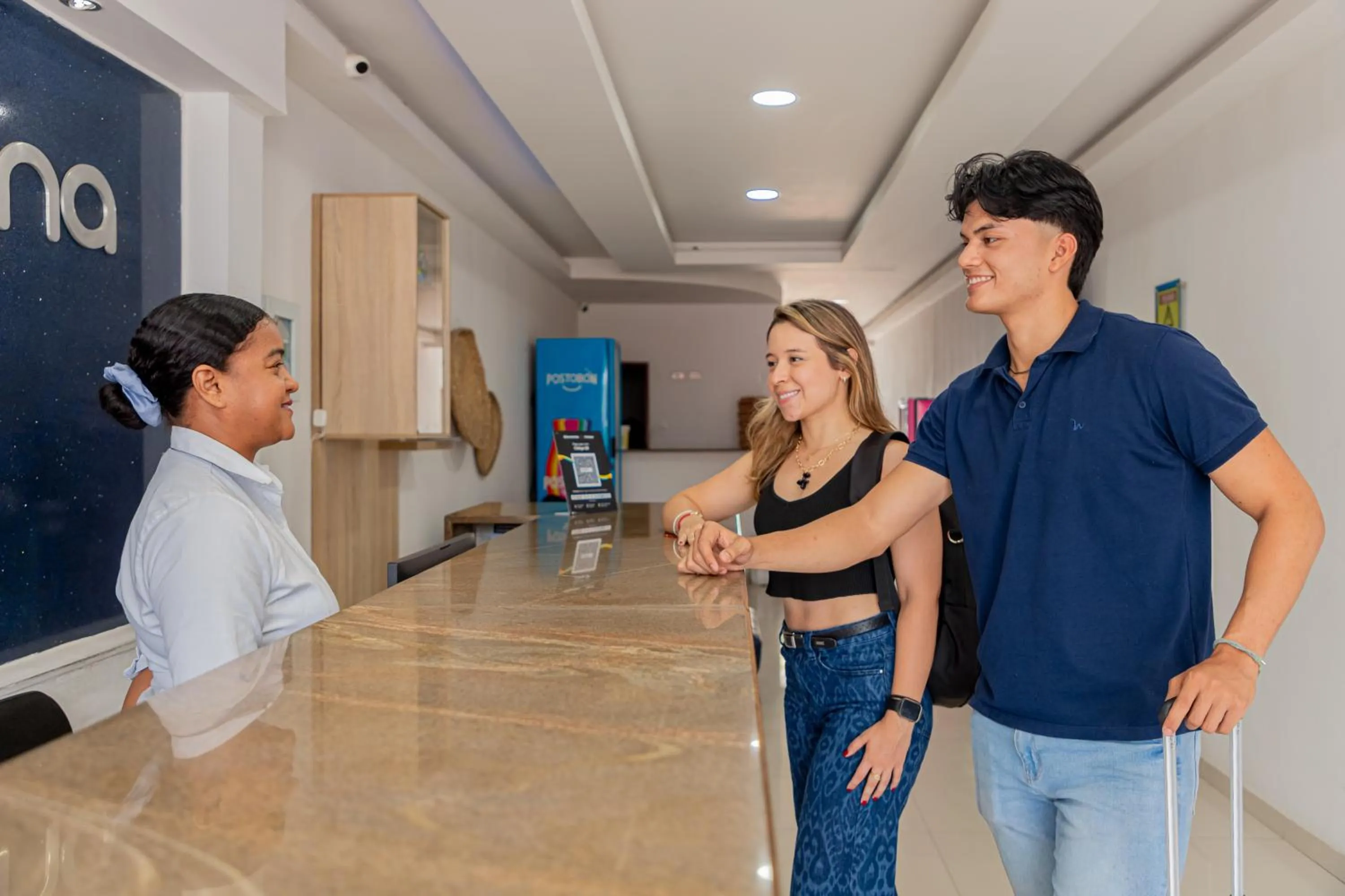 Lobby or reception in Hotel Aguamarina