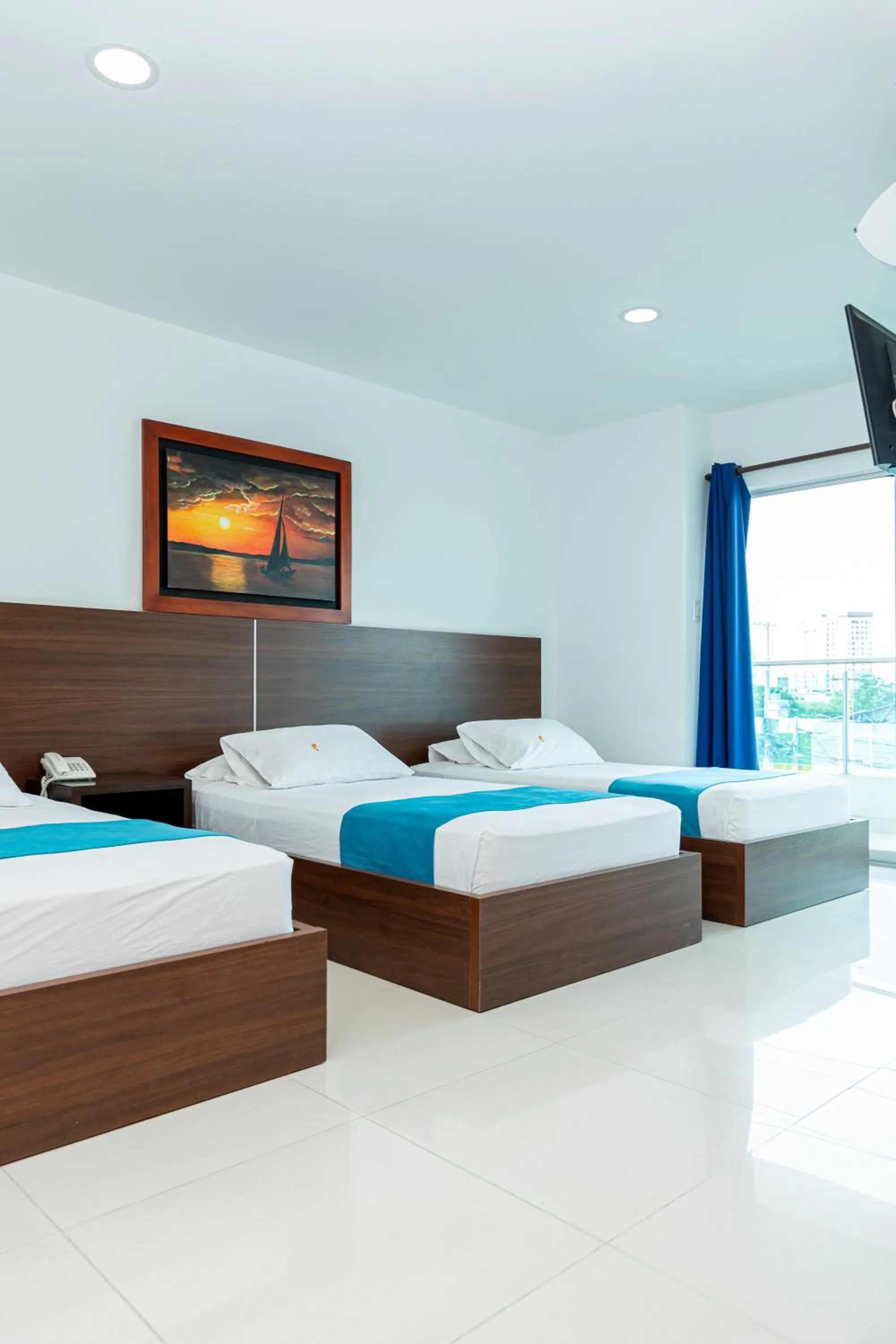 Bed in Hotel Aguamarina