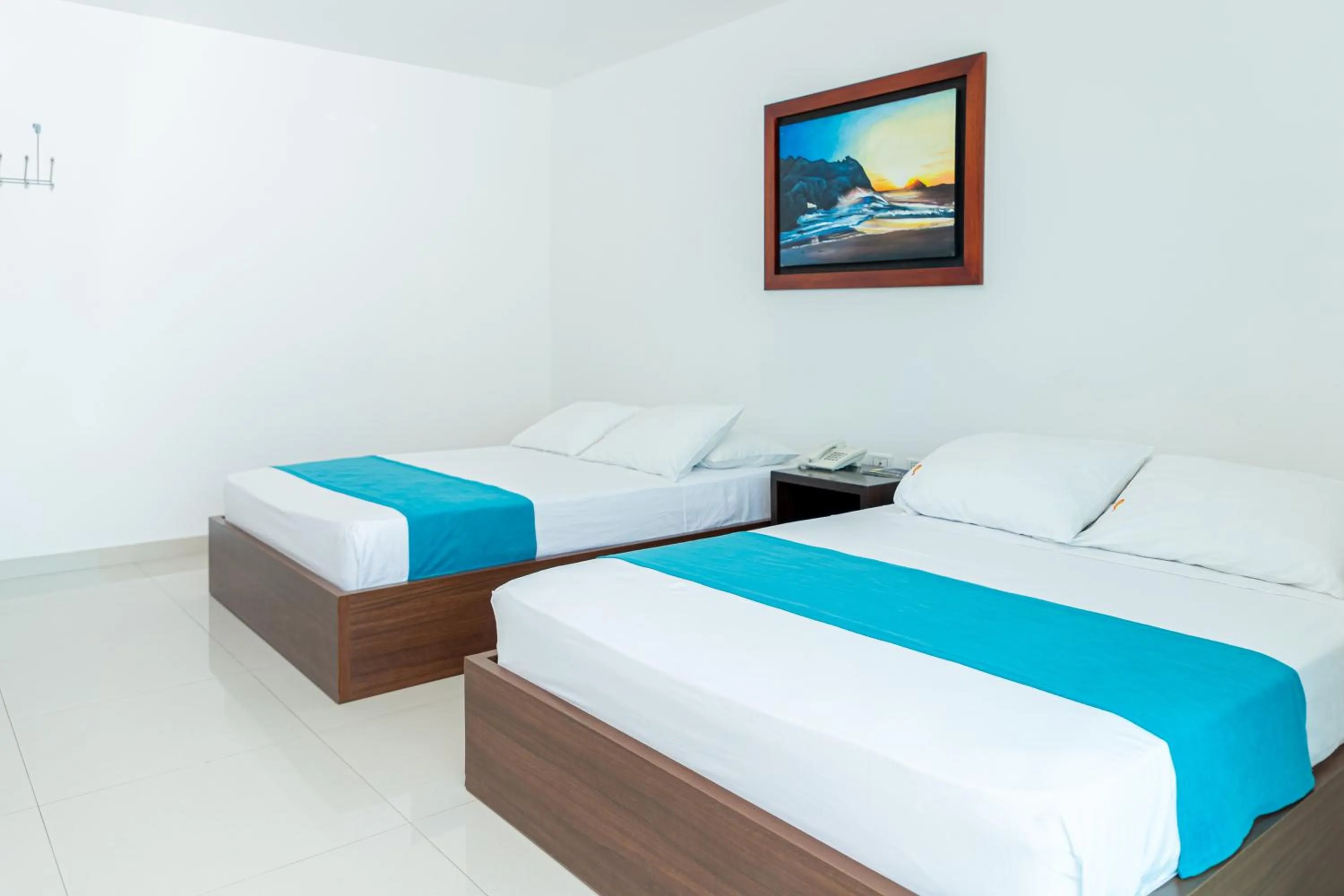 Bed in Hotel Aguamarina